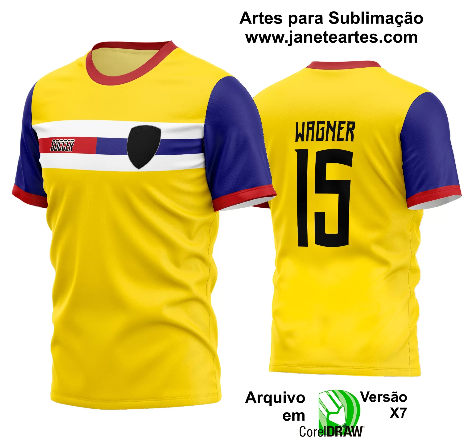 Arte Vetor Estampa Camisa Time Amador Futebol 2024