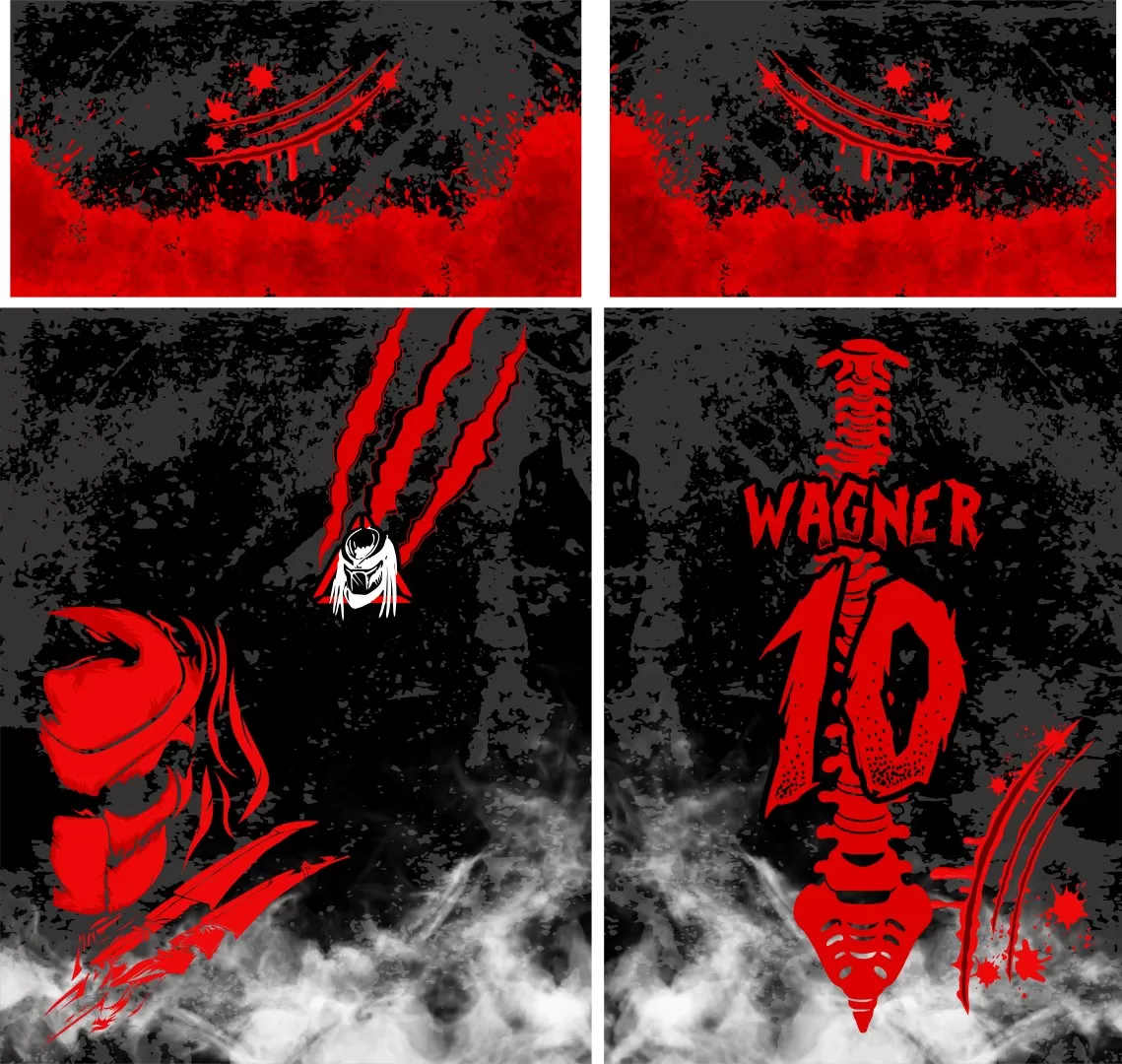 Arte Vetor Template Camisa de InterClasse Predador em Ataque 2023