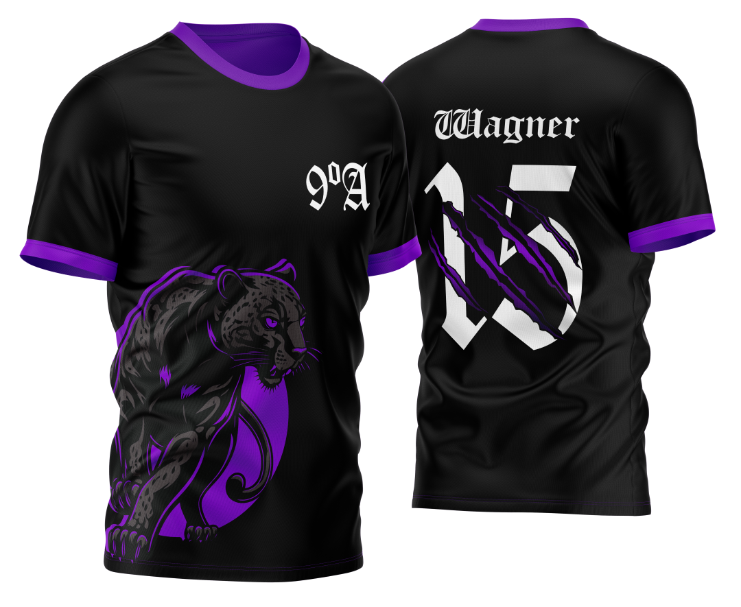 Arte Vetor Template Camisa para Formandos Nono Ano Pantera Negra 2026