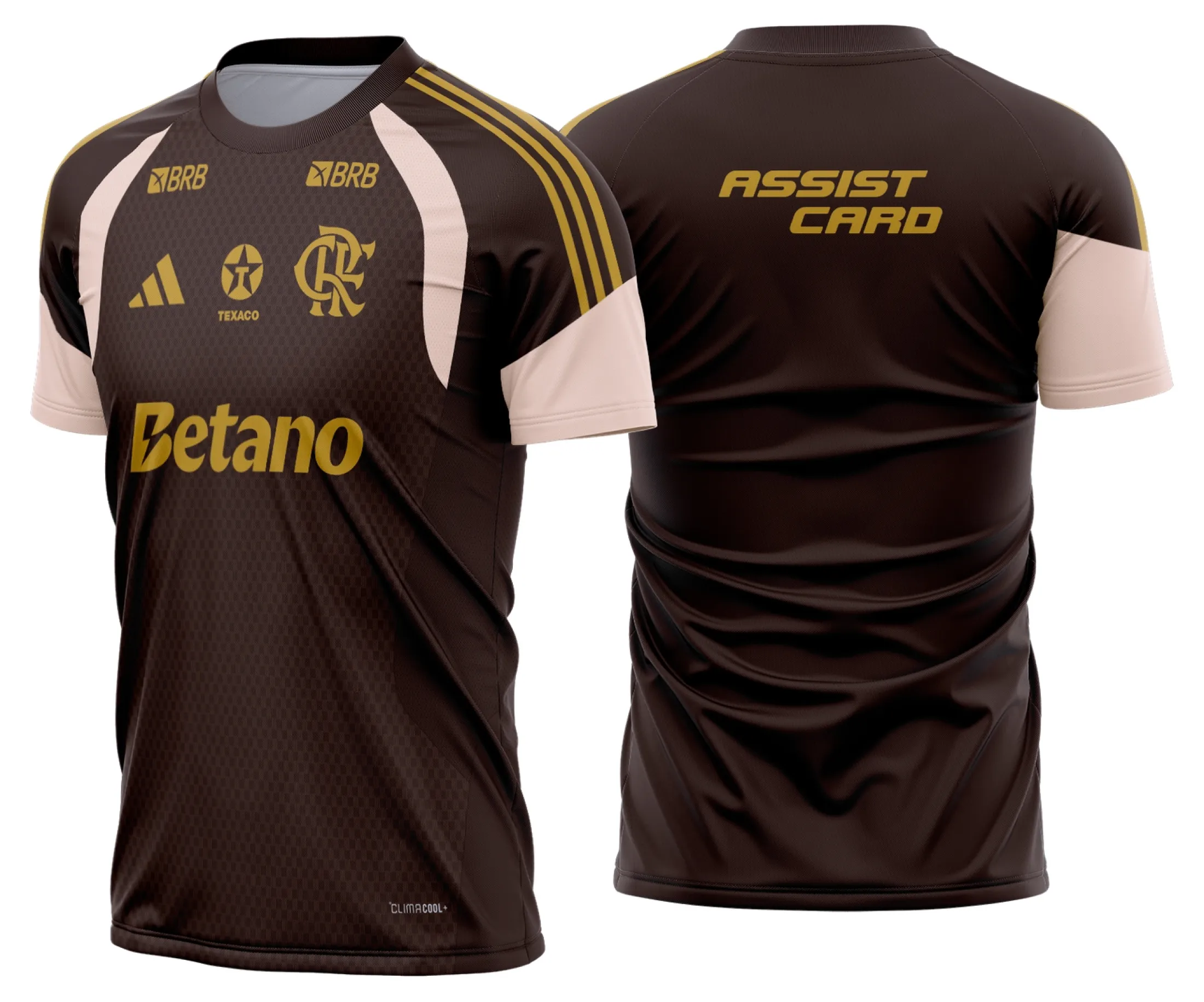 Foto de camiseta unissex preta com logo no peito e estampa grande nas costas do Flamengo treino 2026 2027, design moderno e esportivo, perfeita para torcedores da equipe.