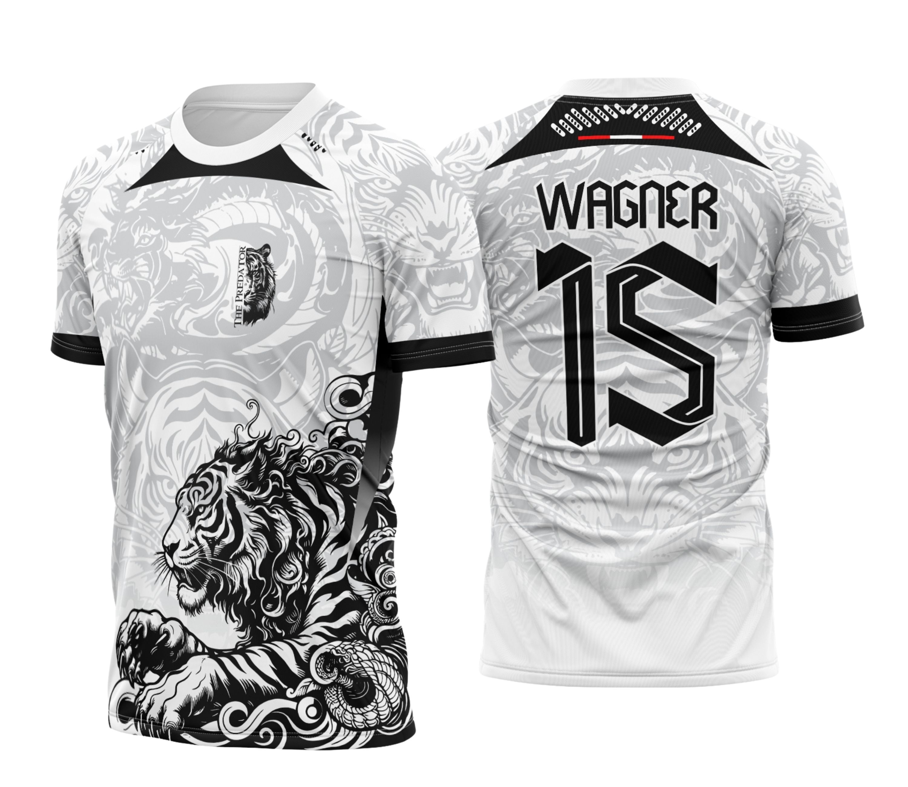Camisa Interclasse Tigre Preto com Branco 2025