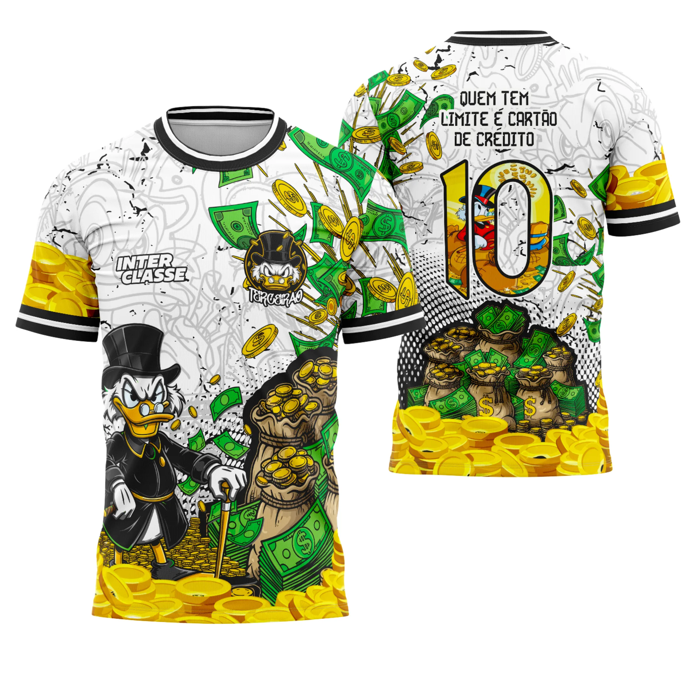 Arte Vetor Camisa Interclasse Tio Patinhas – Design Exclusivo para Sublimação