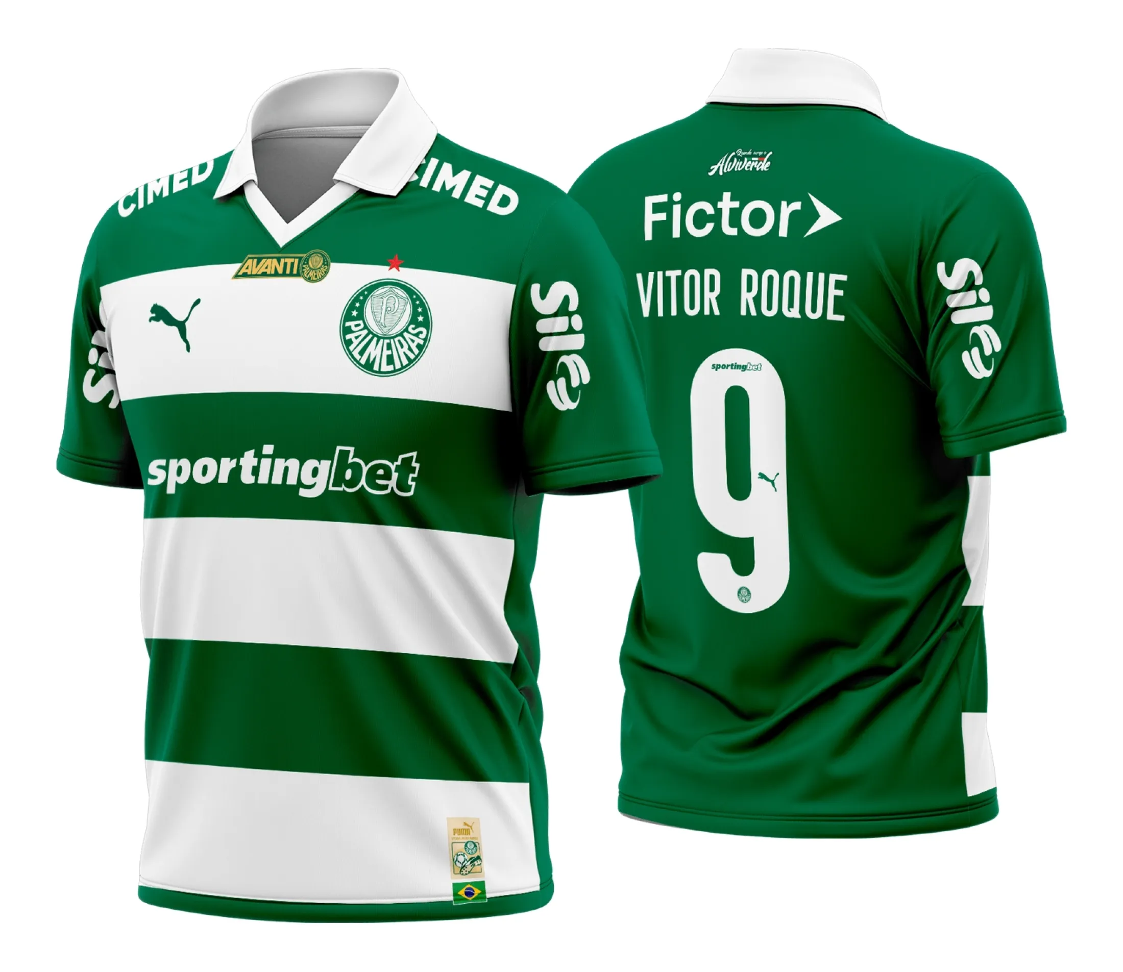 Camisa Palmeiras Avanti 2025 Personalizada