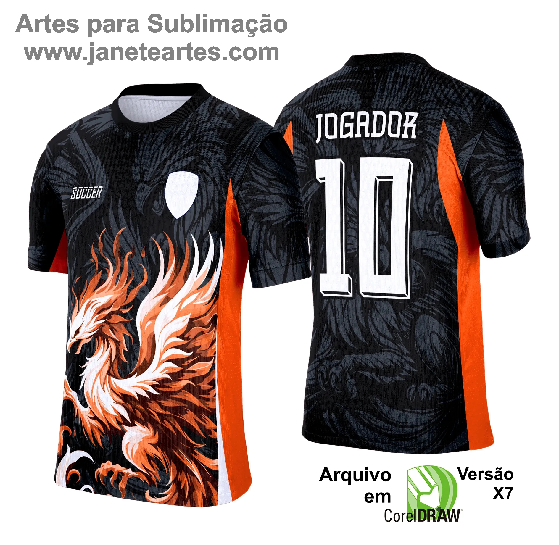 Camisa de Interclasse Fênix 2025 - Arte Vetor Template