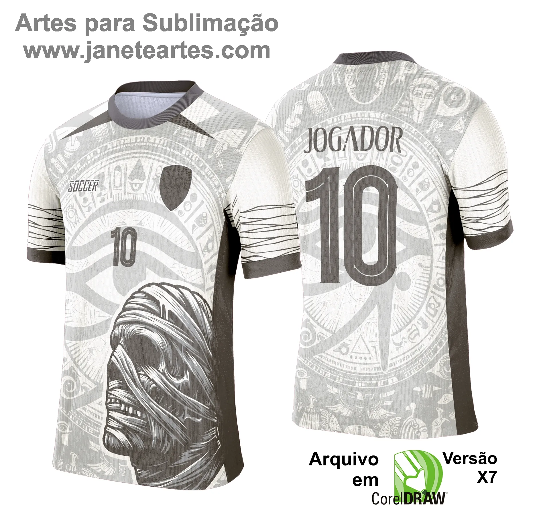 Camisa de Interclasse Múmia 2025 - Arte Vetor Template
