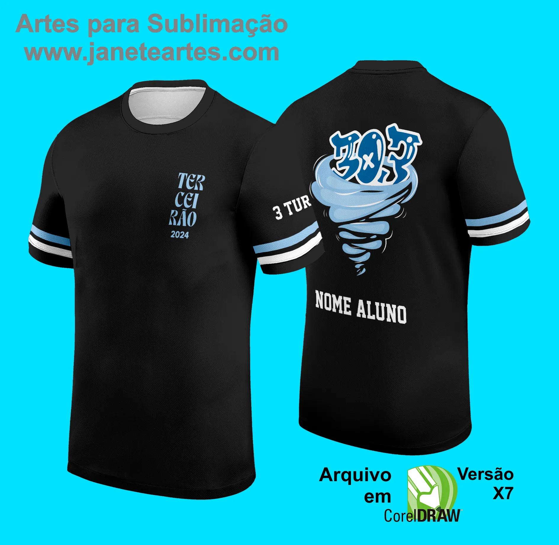Camisa de Terceirão Personalizada, Camisa Exclusiva Terceirão, Uniforme Escolar Terceirão, Camiseta Criativa Terceirão 2025
