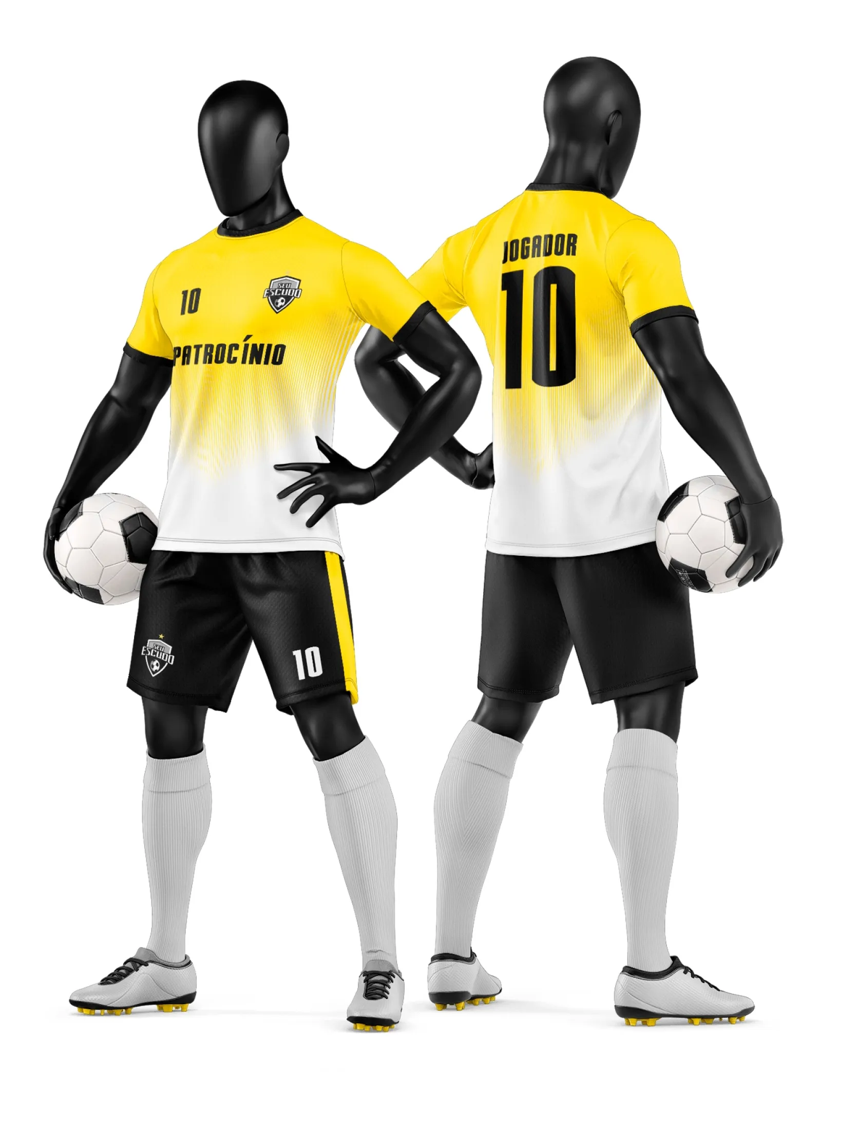 Arte Camisa e Short de Time de Futebol Amador - Janete Artes
