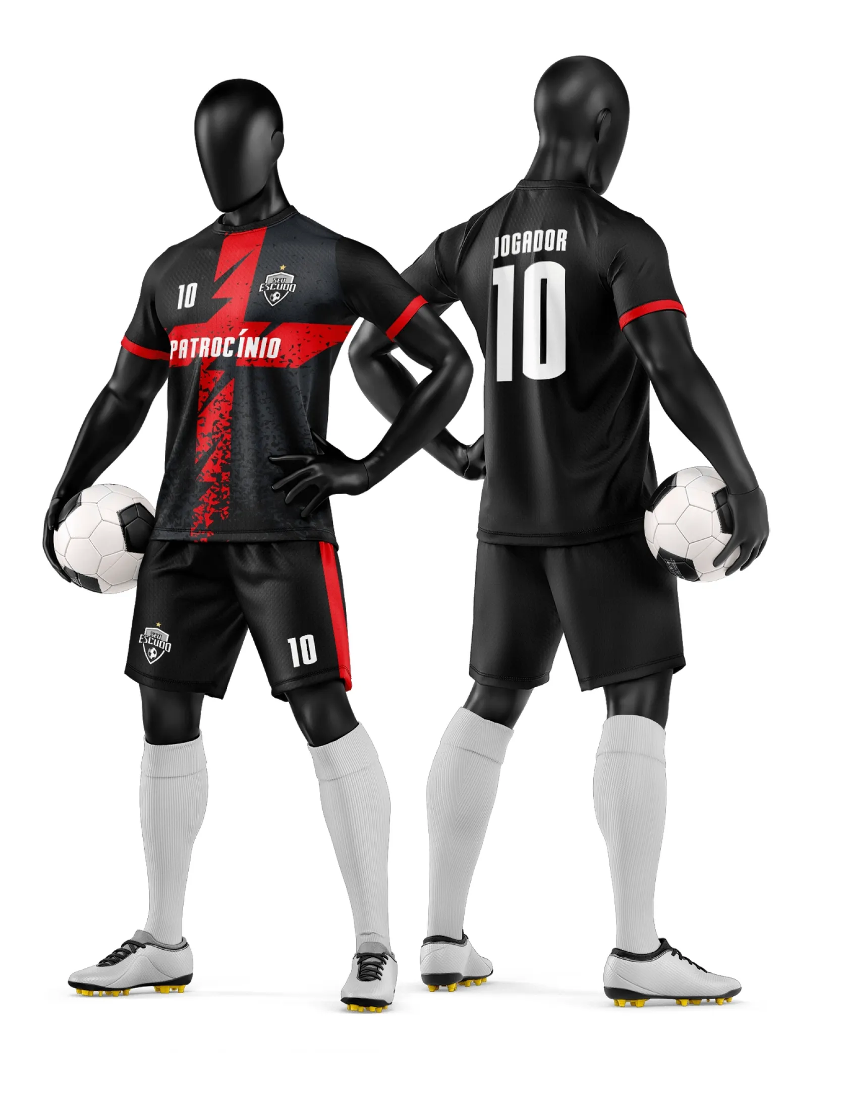 Arte Camisa e Short de Time de Futebol Amador - Janete Artes