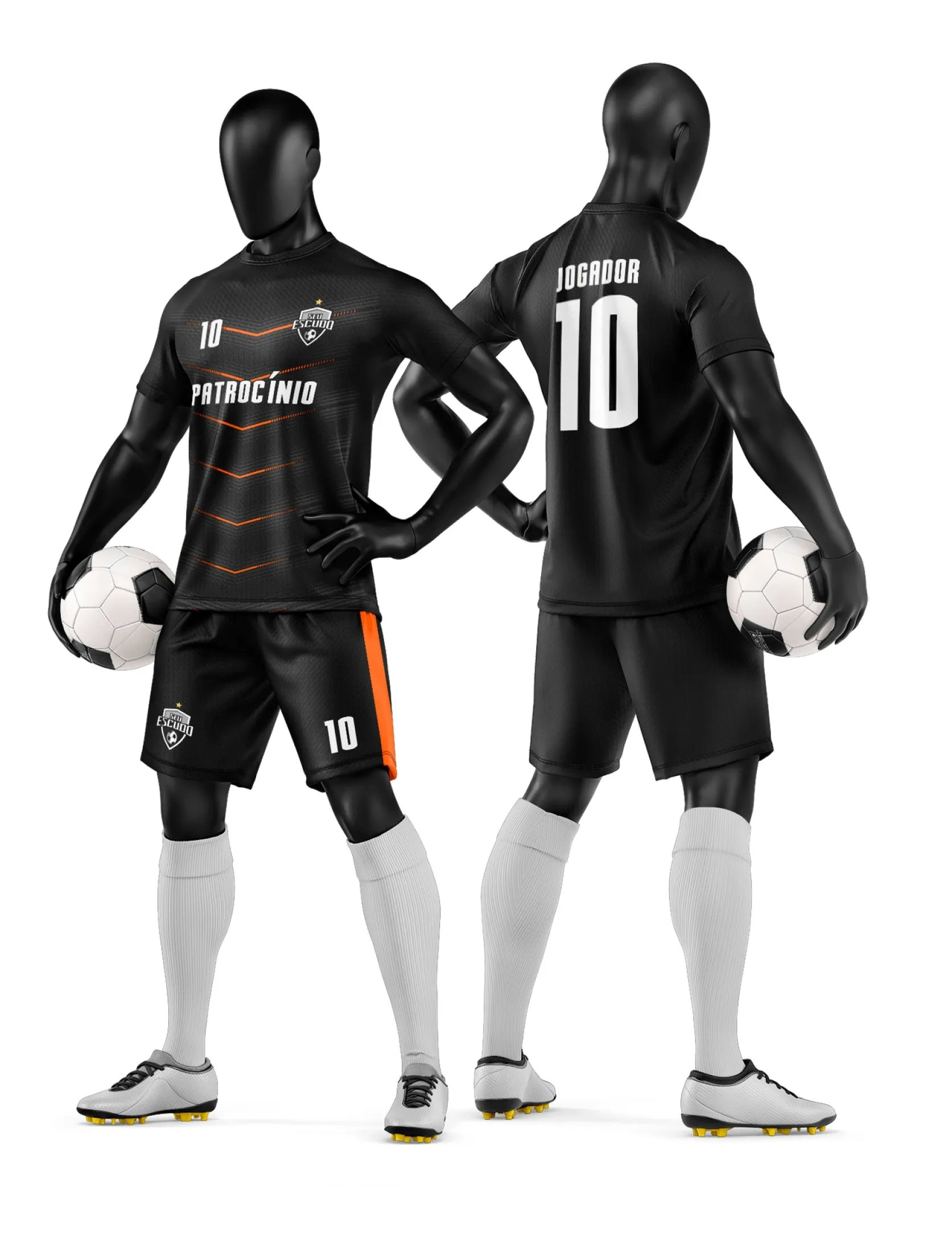 Arte Camisa e Short de Time de Futebol Amador - Janete Artes