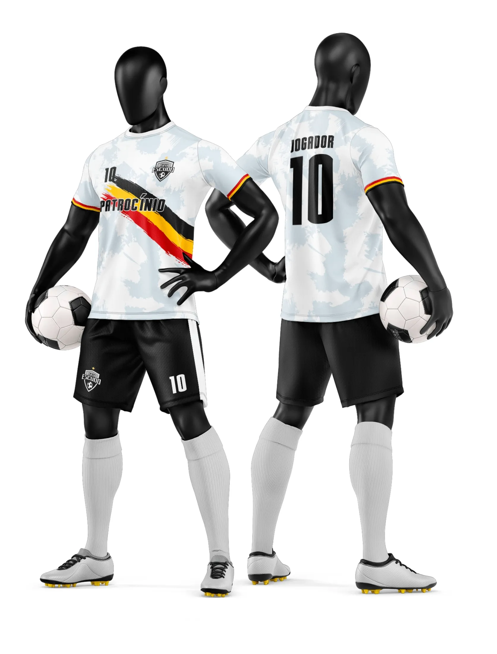 Arte Camisa e Short de Time de Futebol Amador - Janete Artes