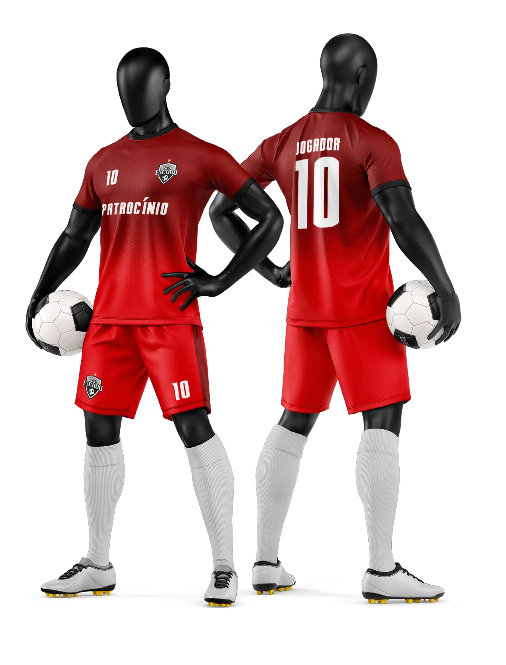 Arte Camisa e Short de Time de Futebol Amador - Janete Artes