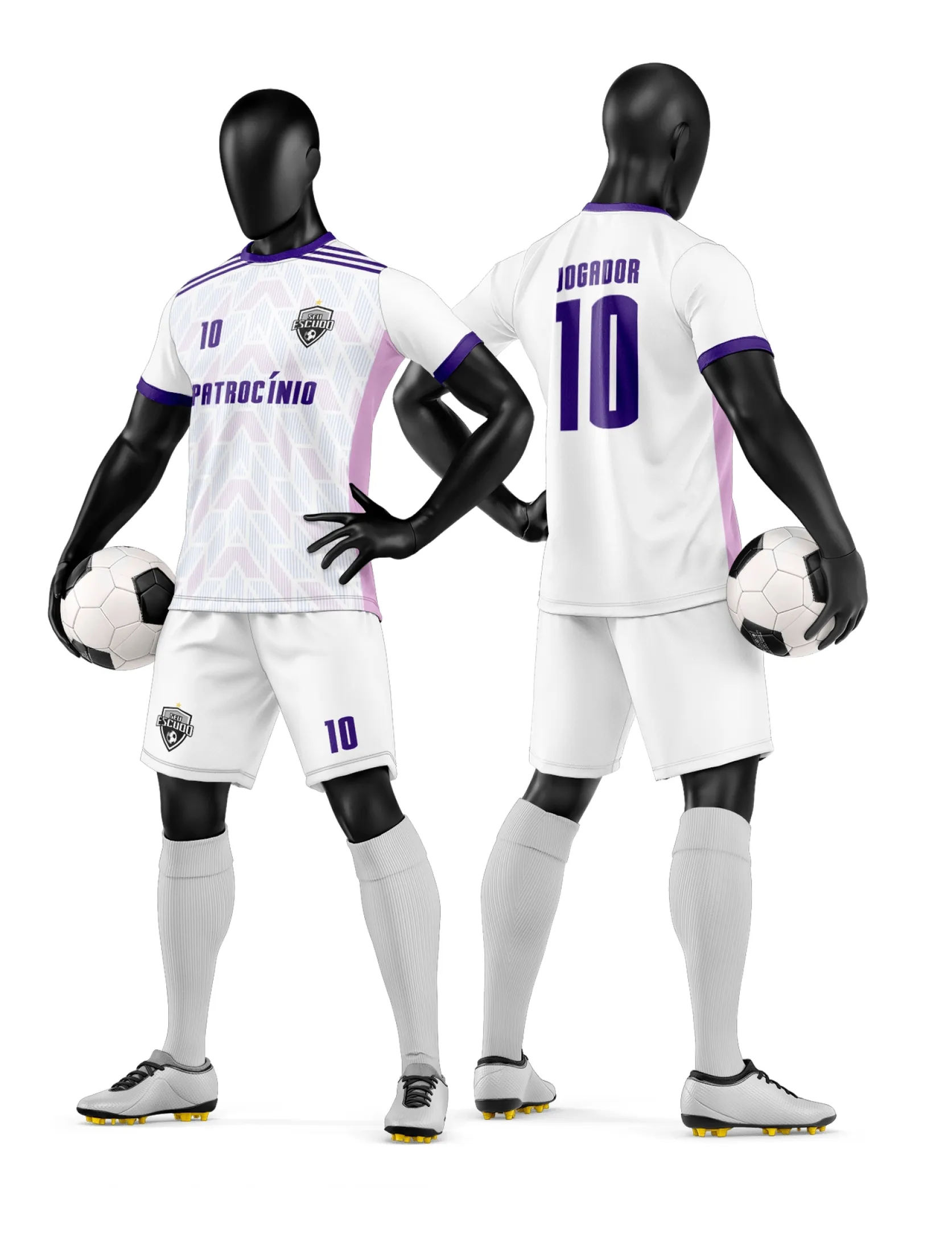 Arte Vetor Camisa e Short de Time de Futebol Amador - Janete Artes