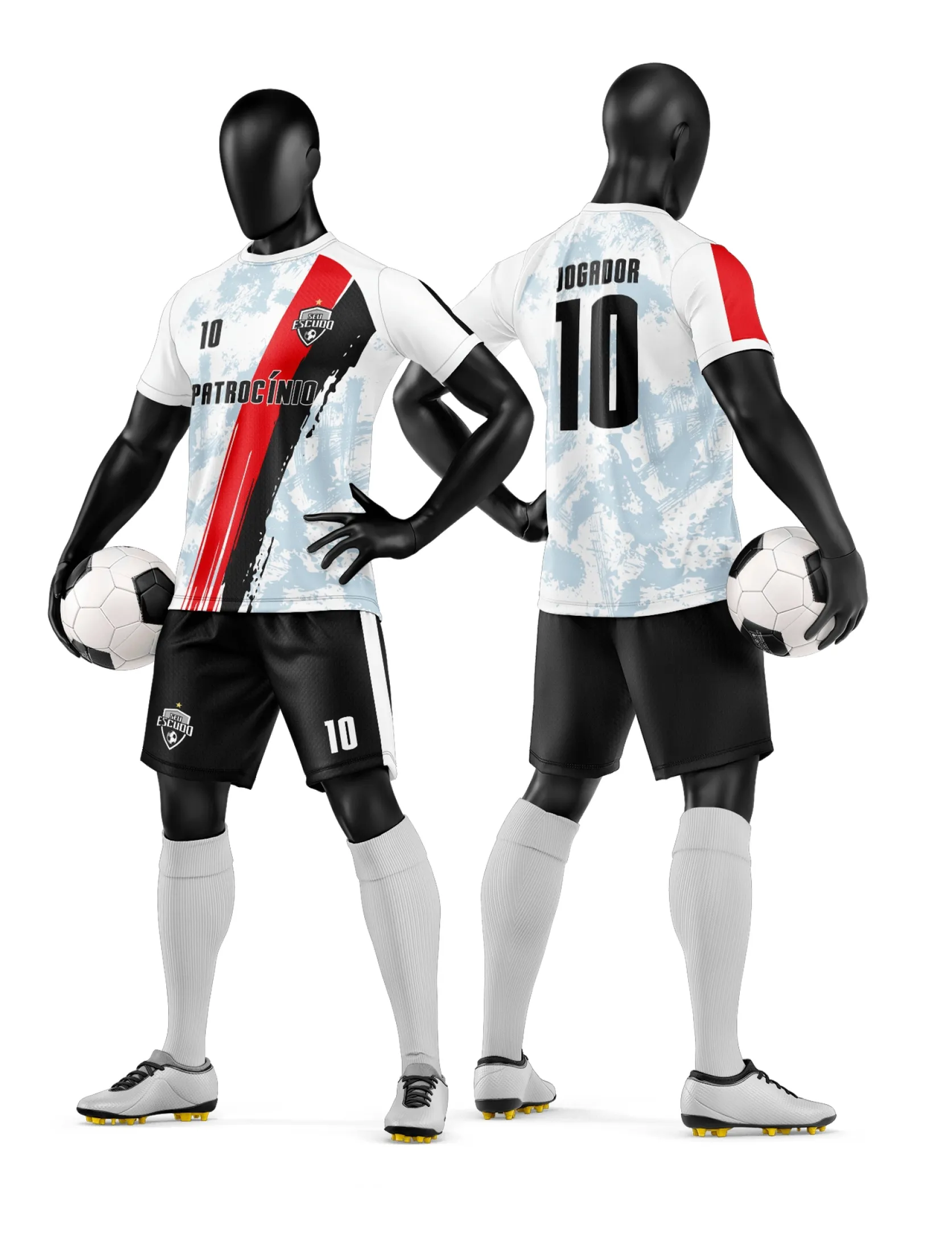 Arte Camisa e Short de Time de Futebol Amador - Janete Artes