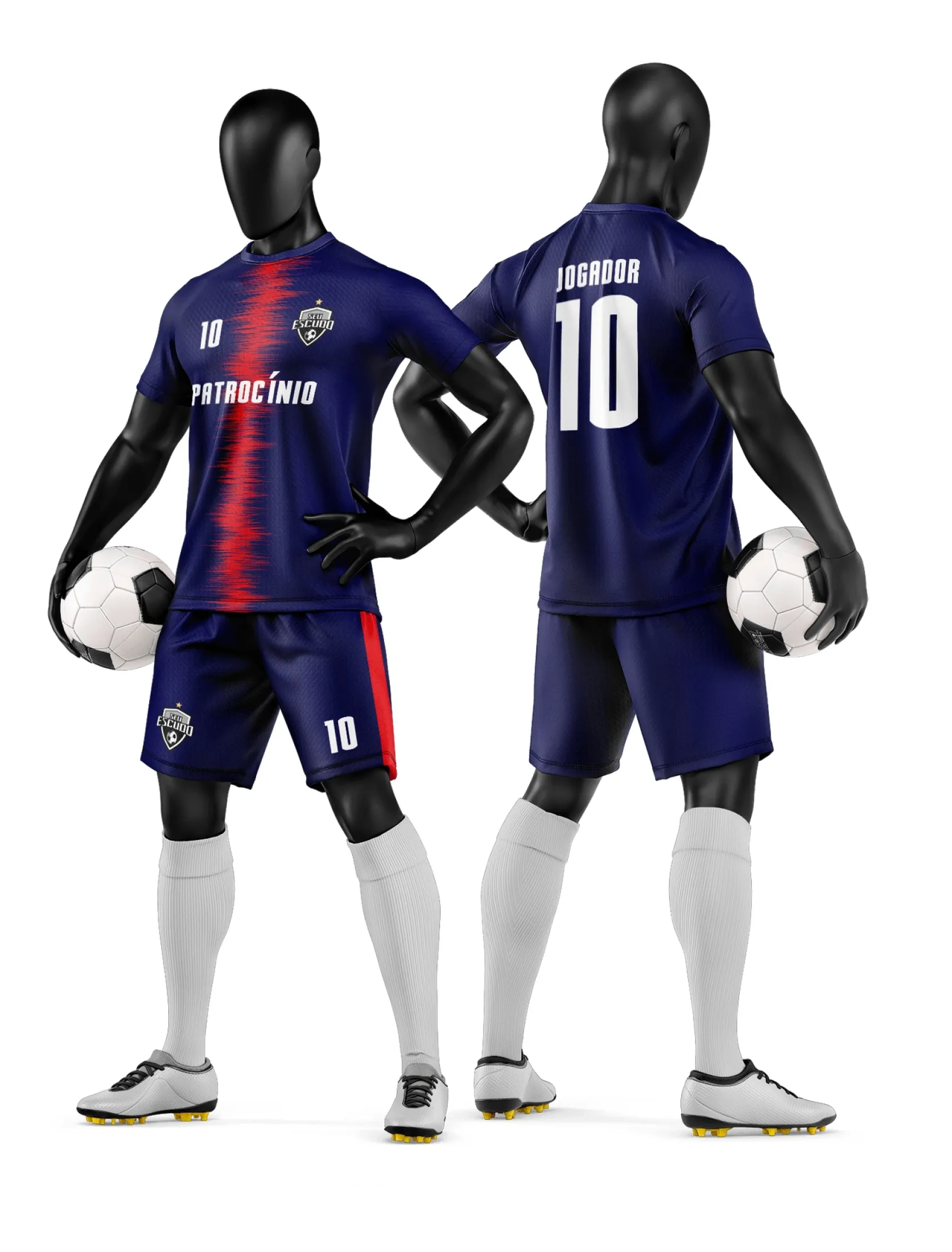 Arte Camisa e Short de Time de Futebol Amador - Janete Artes