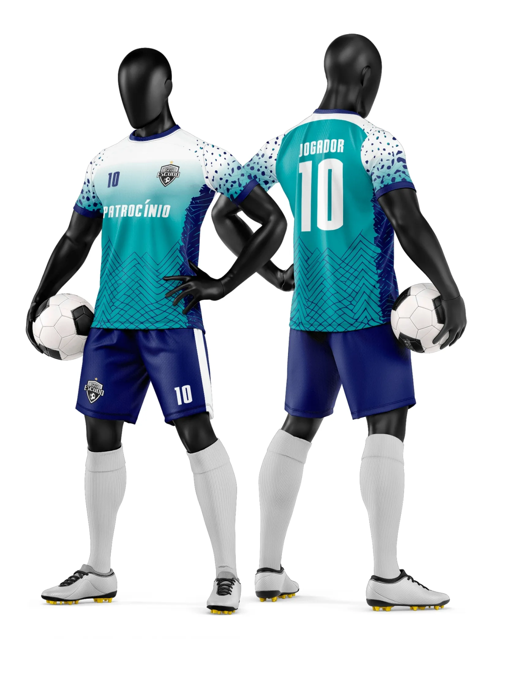 Arte Camisa e Short de Time de Futebol Amador - Janete Artes