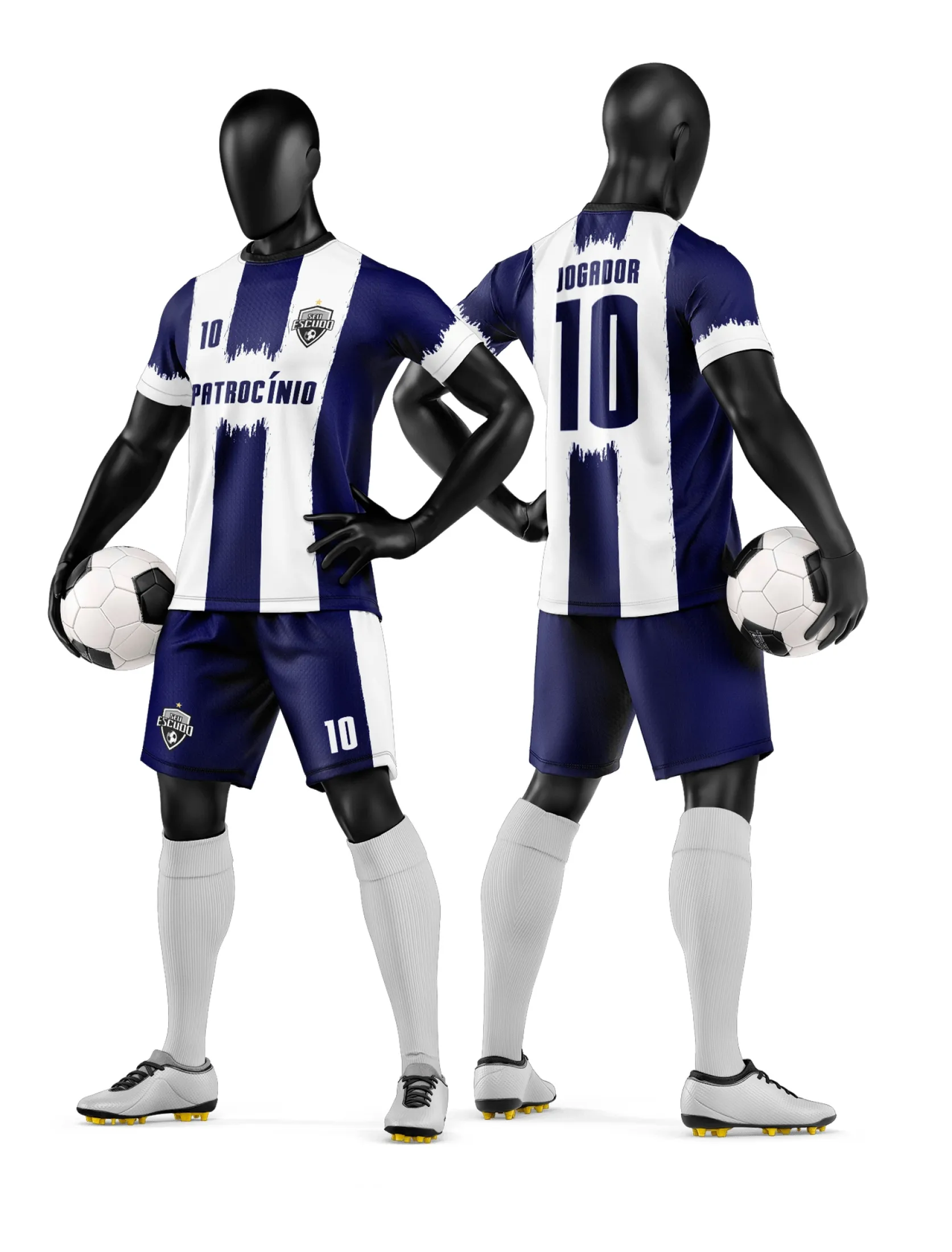 Arte Camisa e Short de Time de Futebol Amador - Janete Artes