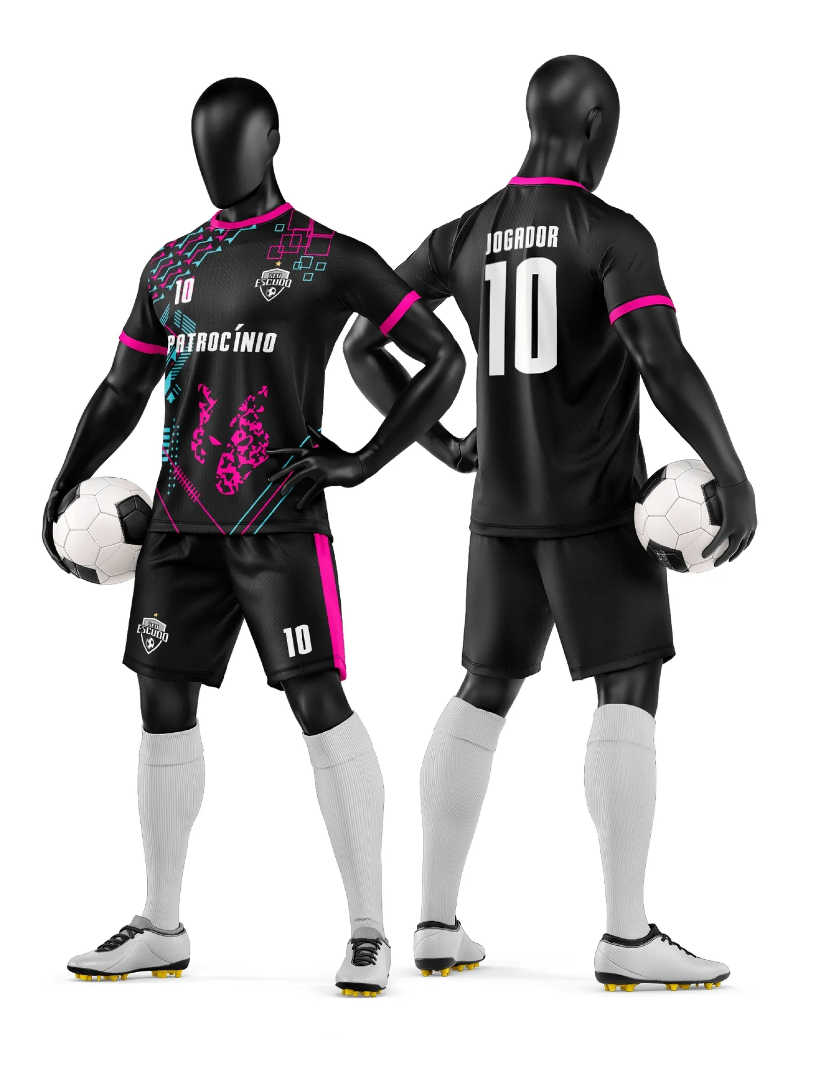 Arte Camisa e Short de Time de Futebol Amador - Janete Artes
