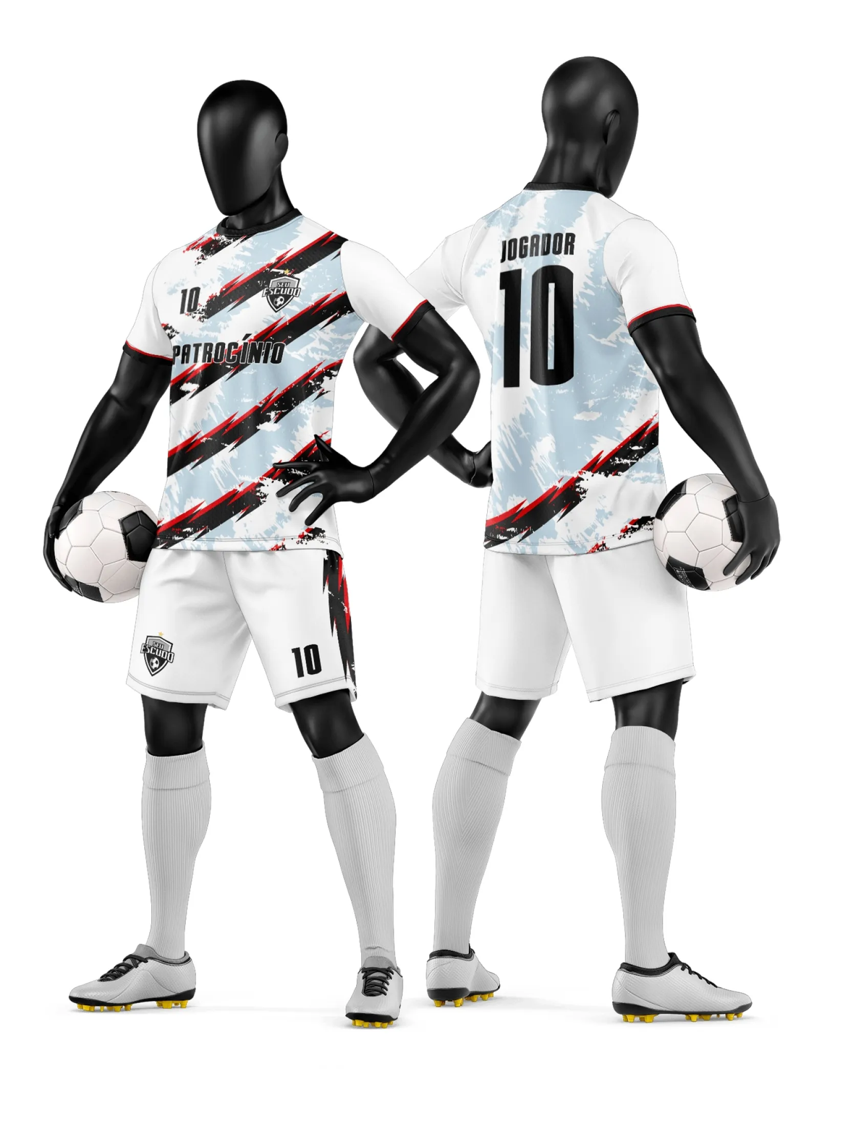 Arte Camisa e Short de Time de Futebol Amador - Janete Artes