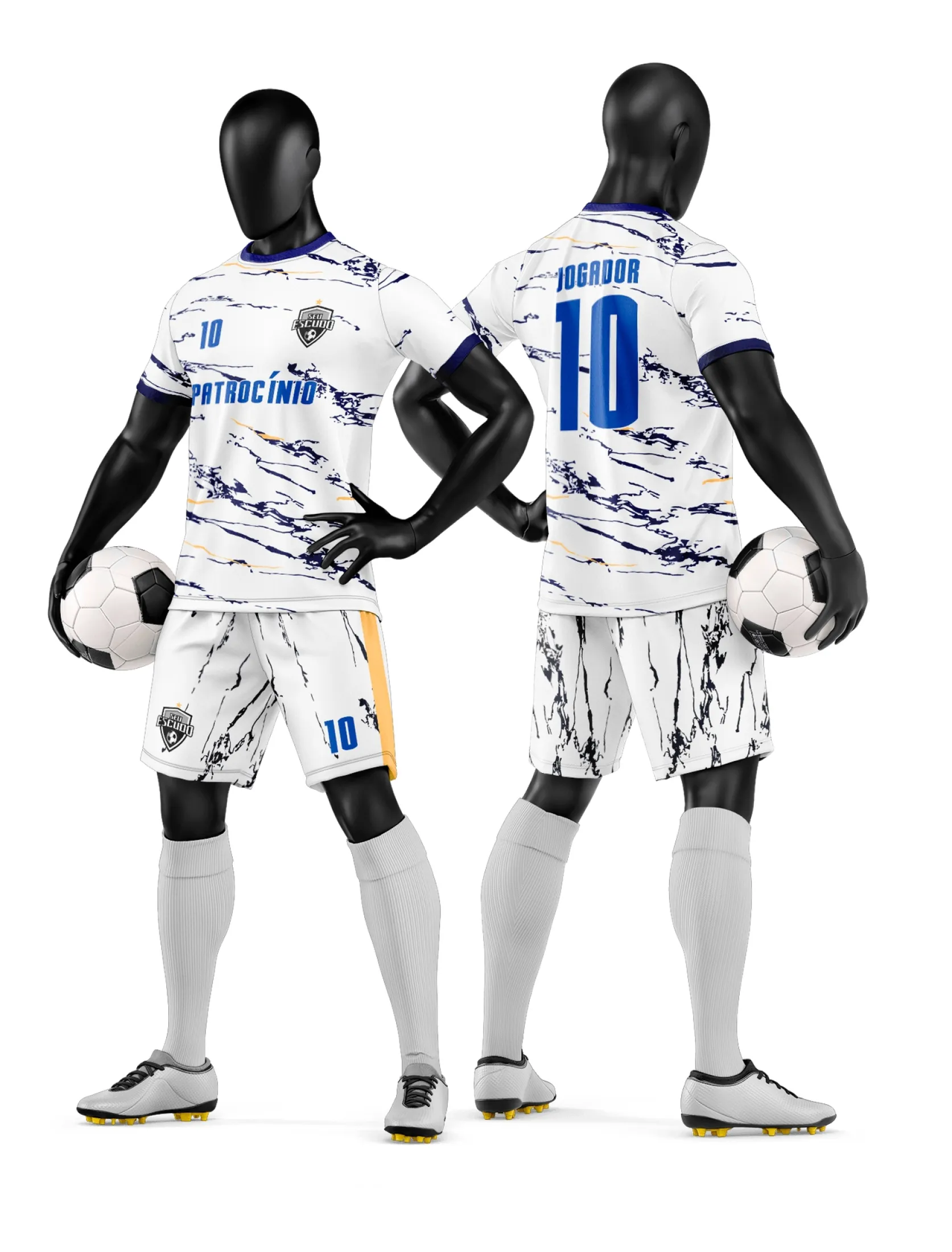 Arte Camisa e Short de Time de Futebol Amador - Janete Artes