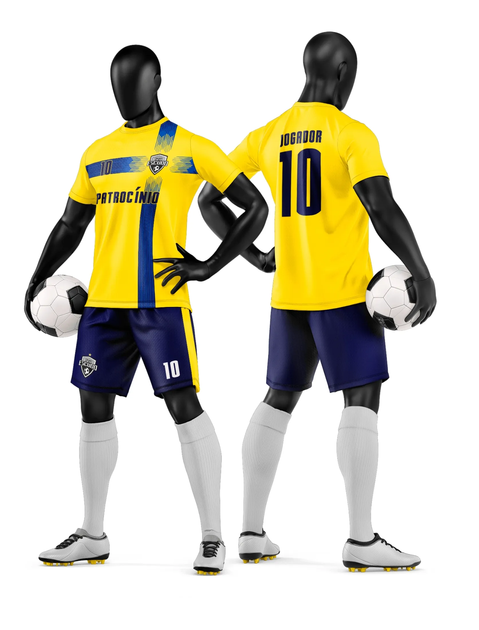 Arte Camisa e Short de Time de Futebol Amador - Janete Artes