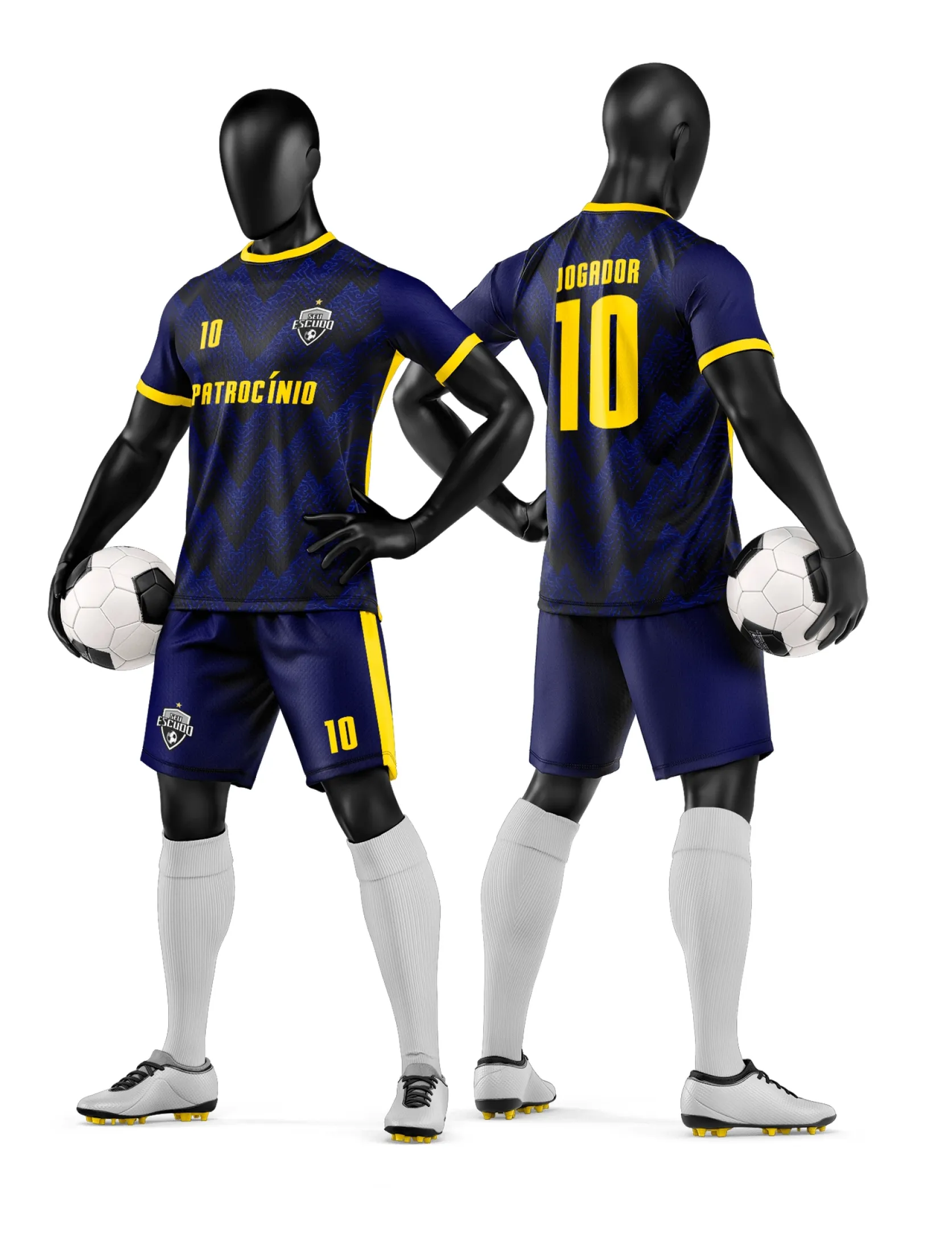 Arte Camisa e Short de Time de Futebol Amador - Janete Artes