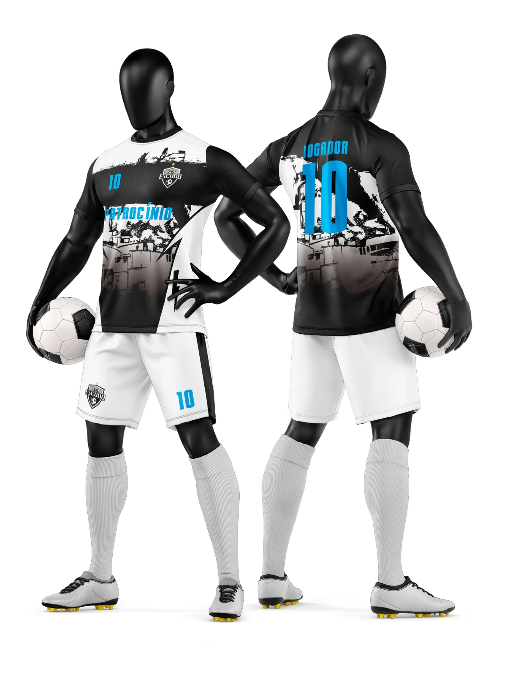 Arte Camisa e Short de Time de Futebol Amador - Janete Artes