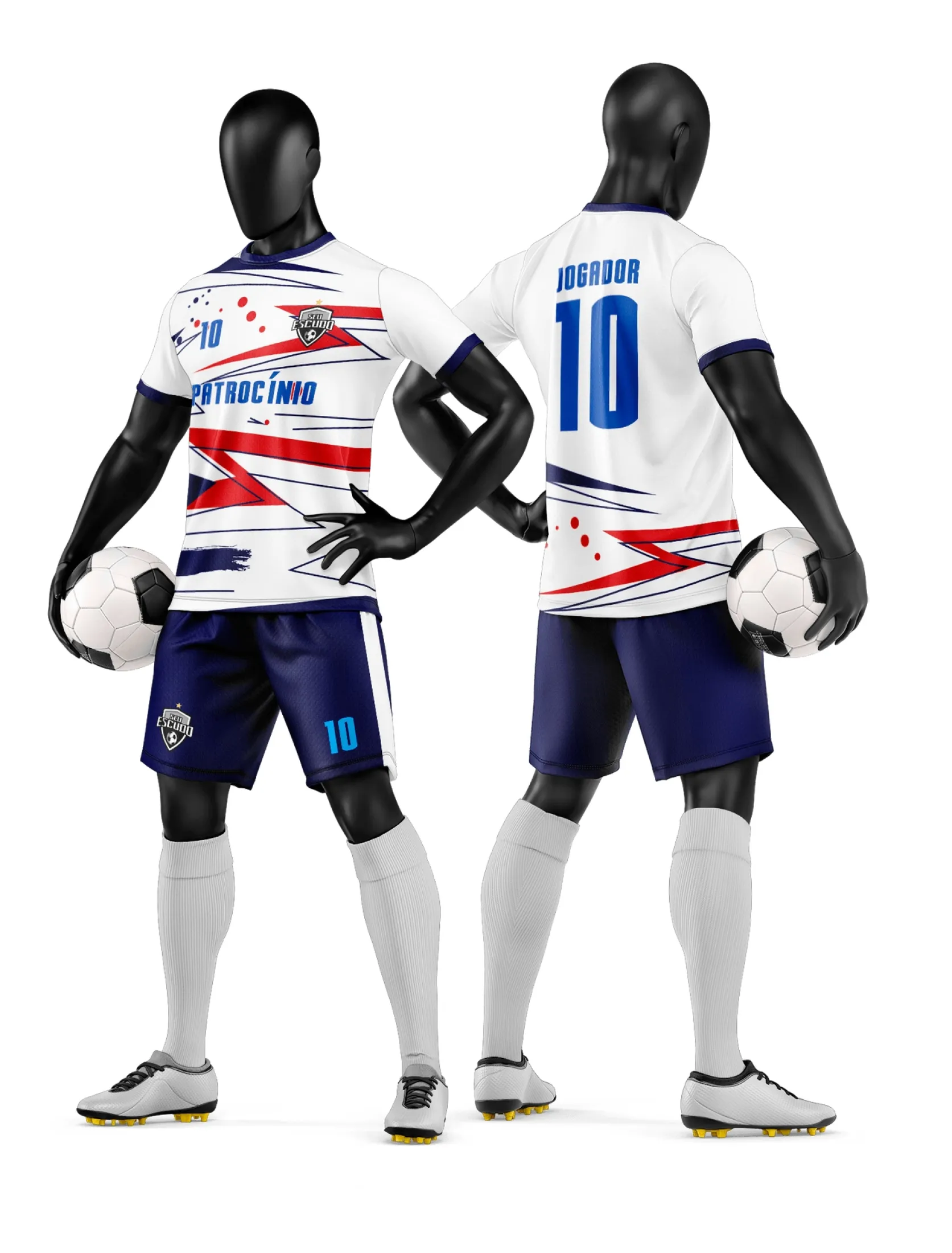 Arte Camisa e Short de Time de Futebol Amador - Janete Artes