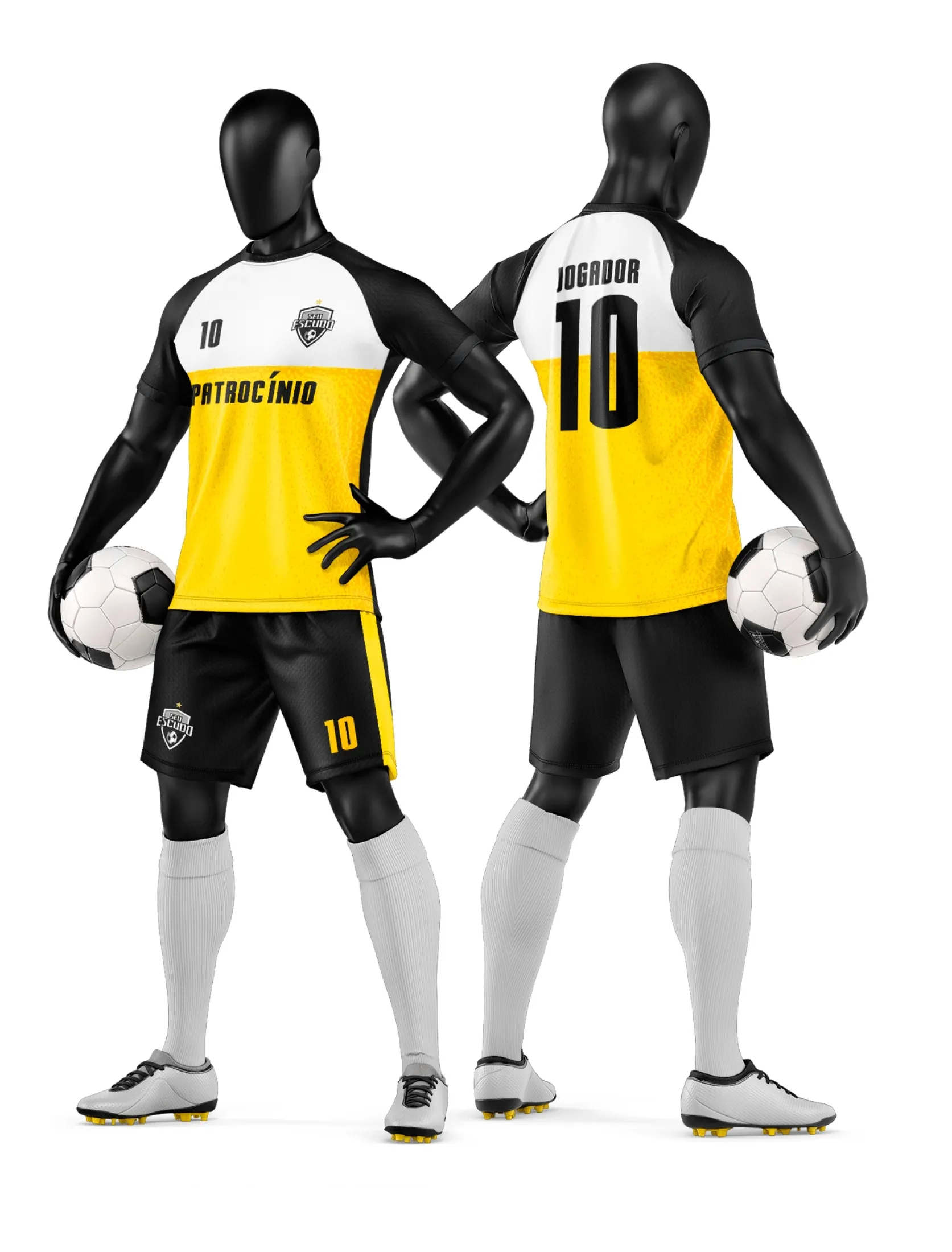 Arte Camisa e Short de Time de Futebol Amador - Janete Artes