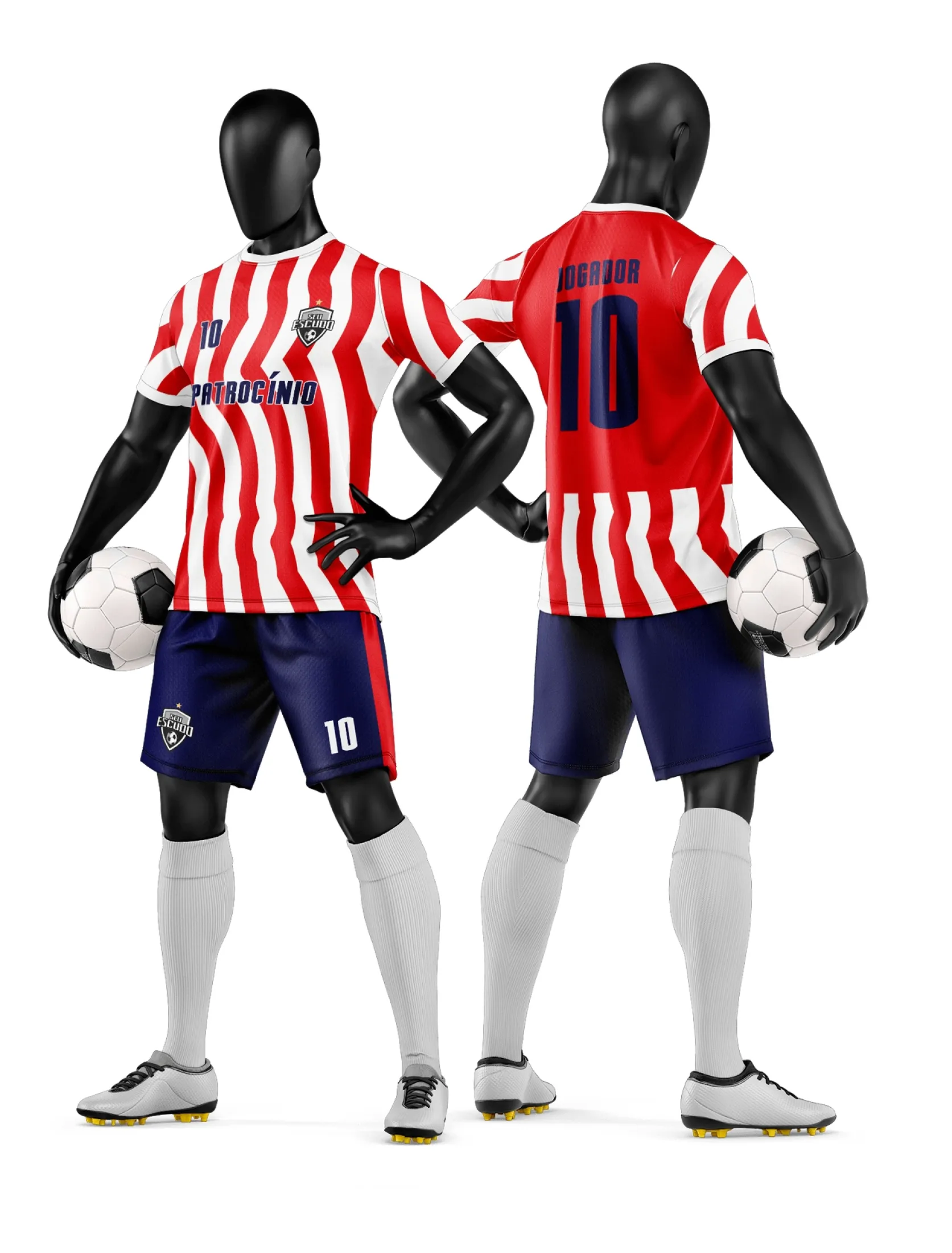 Arte Camisa e Short de Time de Futebol Amador - Janete Artes