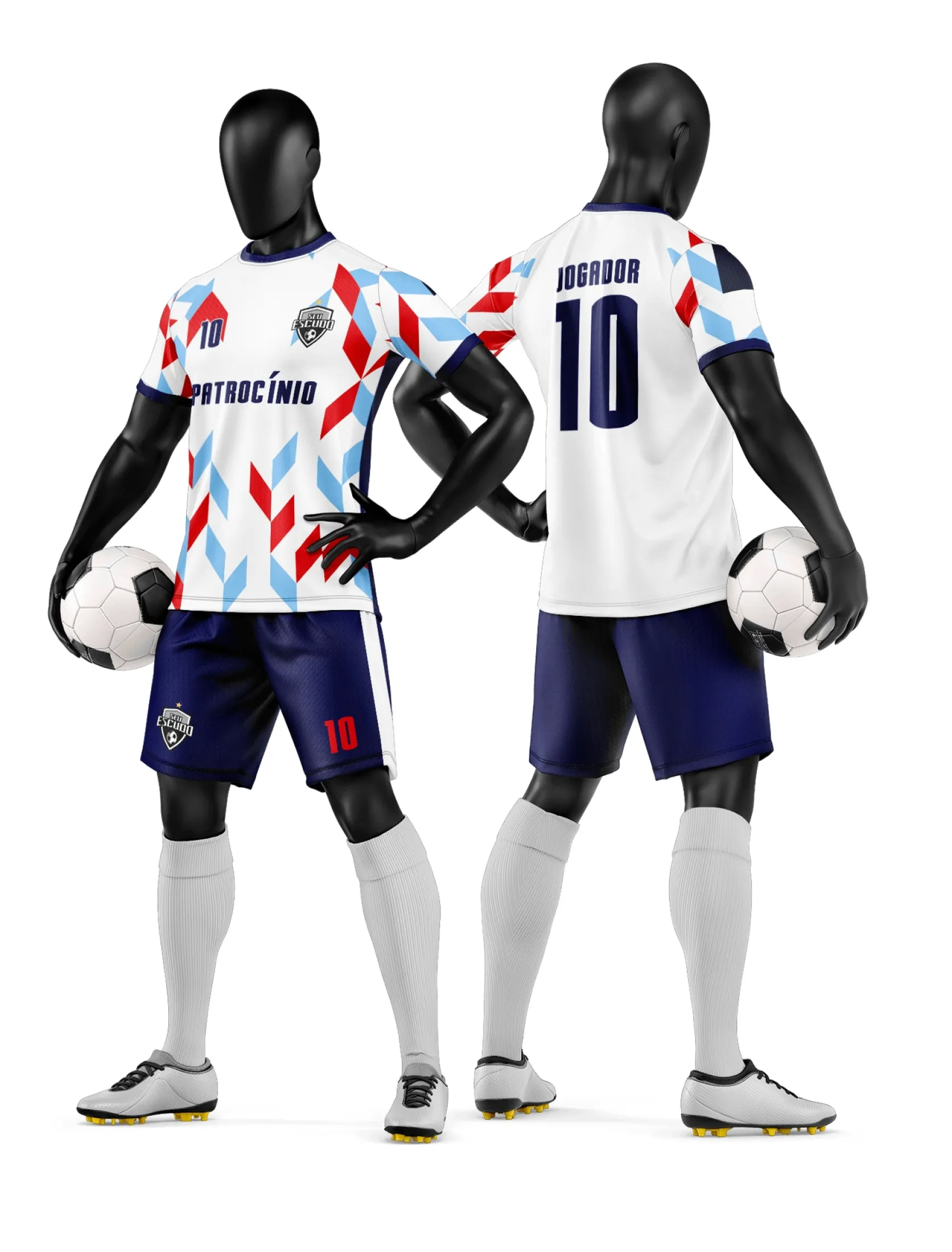 Arte Camisa e Short de Time de Futebol Amador - Janete Artes