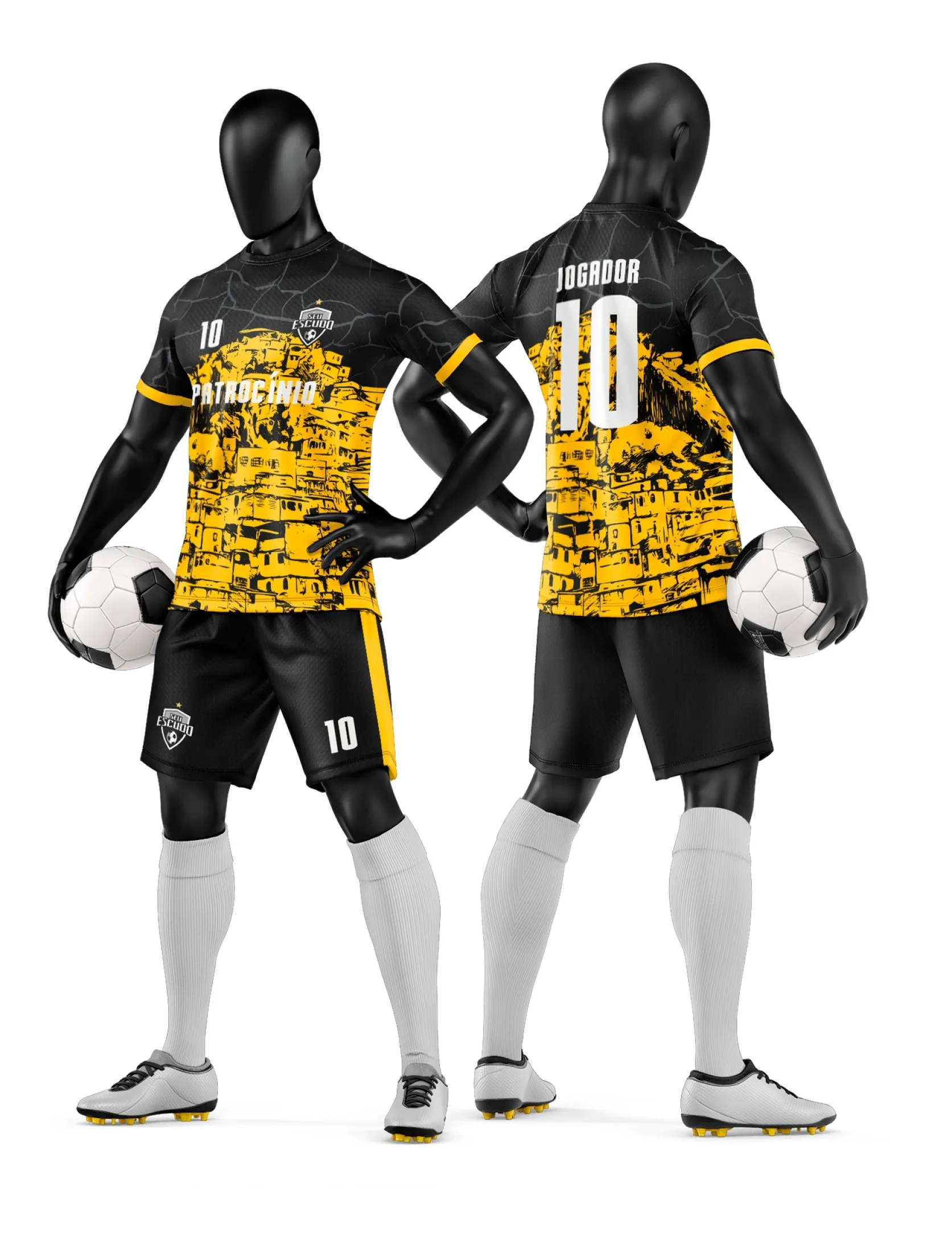 Arte Camisa e Short de Time de Futebol Amador - Janete Artes