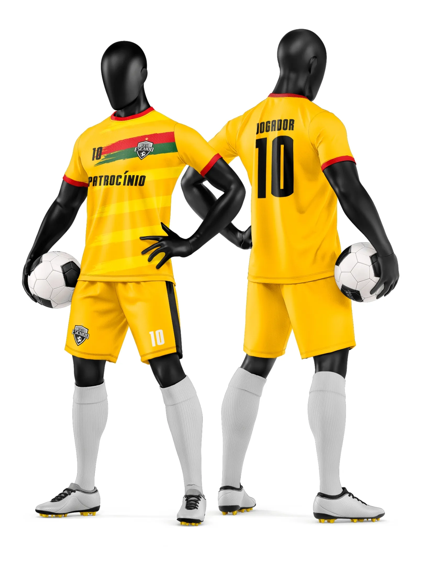 Arte Camisa e Short de Time de Futebol Amador - Janete Artes
