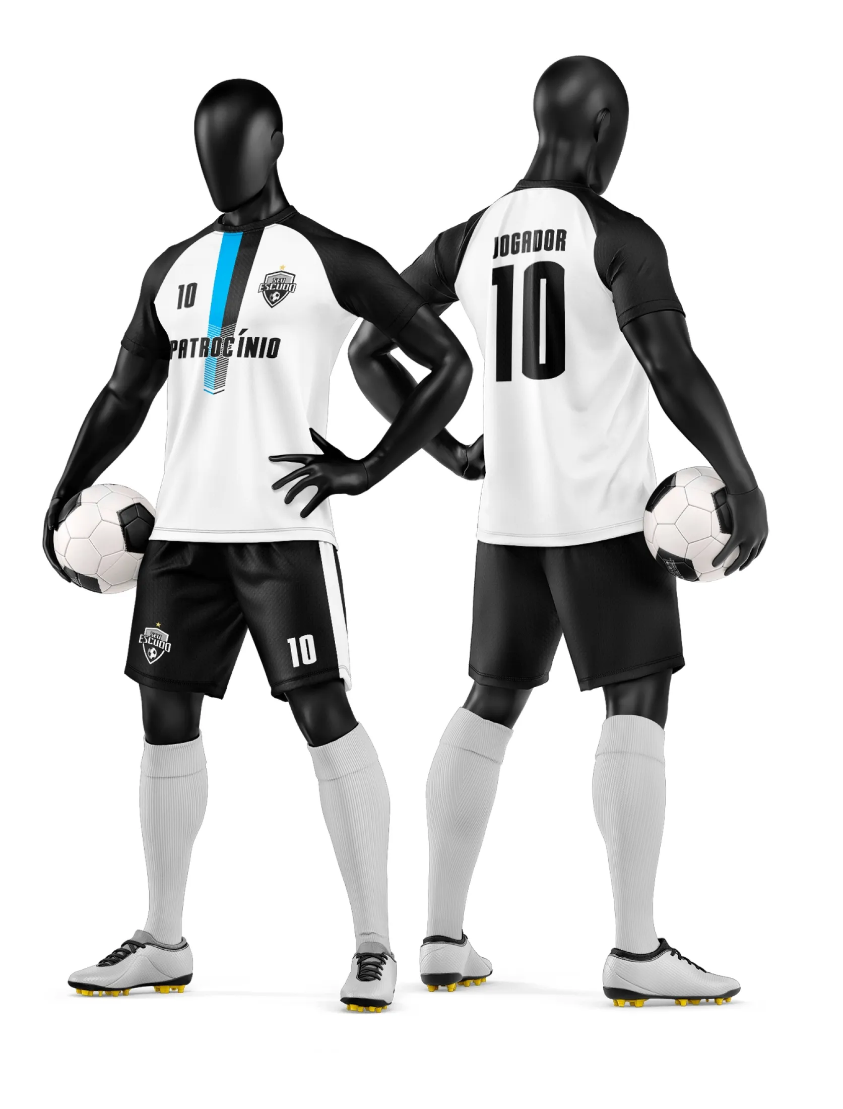 Arte Camisa e Short de Time de Futebol Amador - Janete Artes