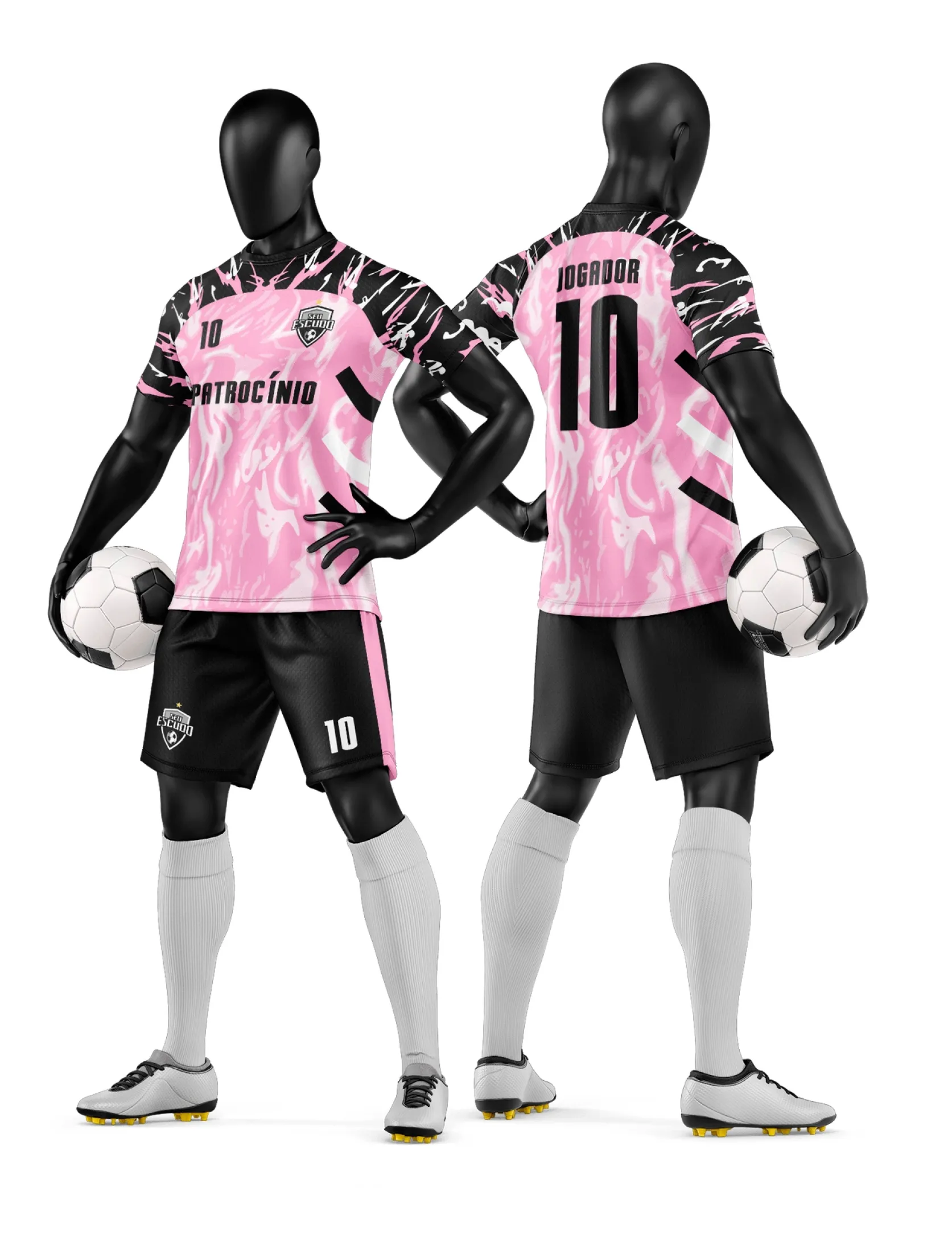 Arte Camisa e Short de Time de Futebol Amador - Janete Artes