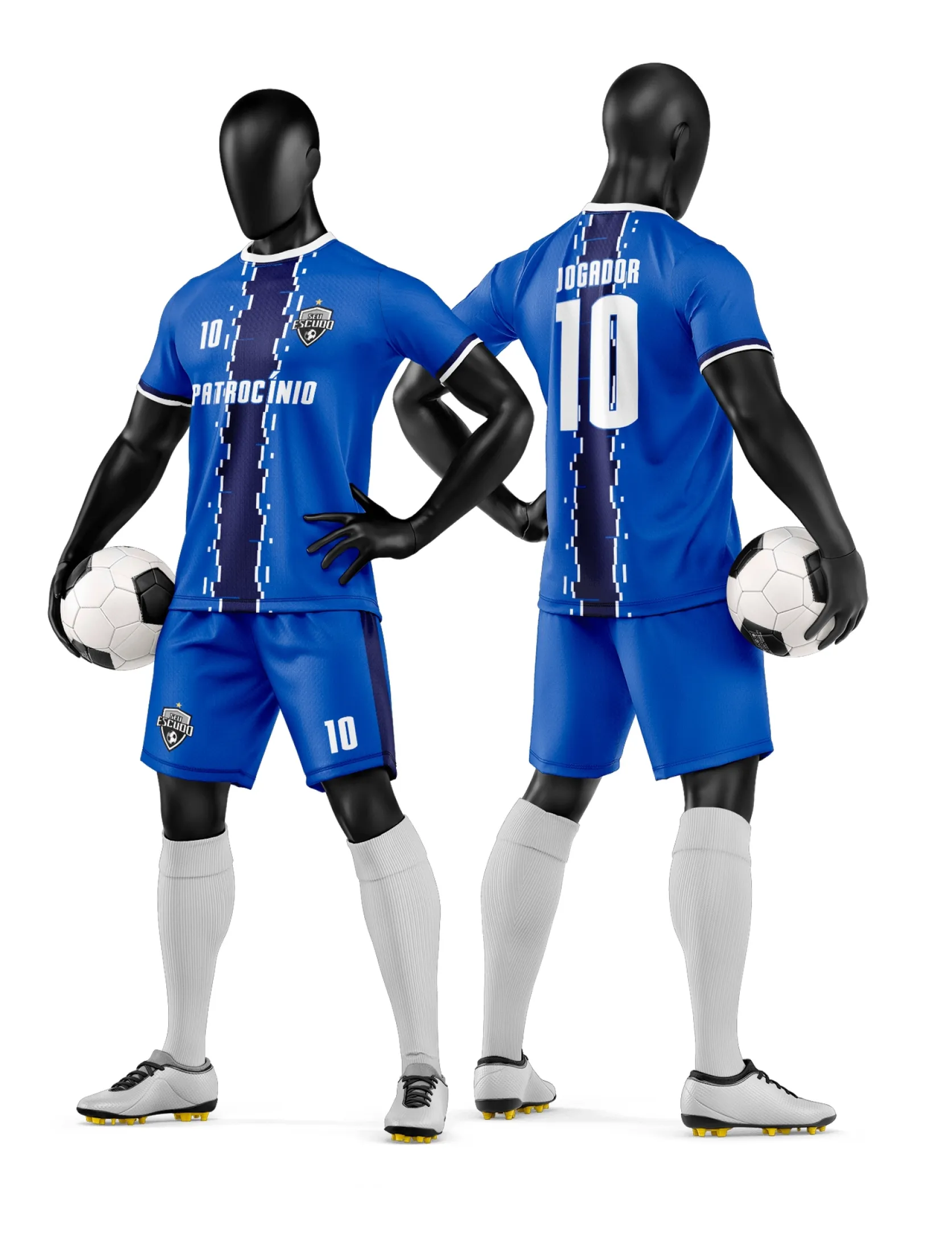 Arte Vetor Camisa e Short de Time de Futebol Amador - Janete Artes