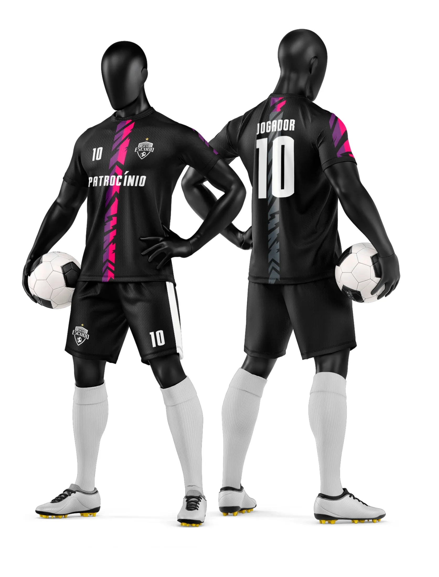 Arte Camisa e Short de Time de Futebol Amador - Janete Artes