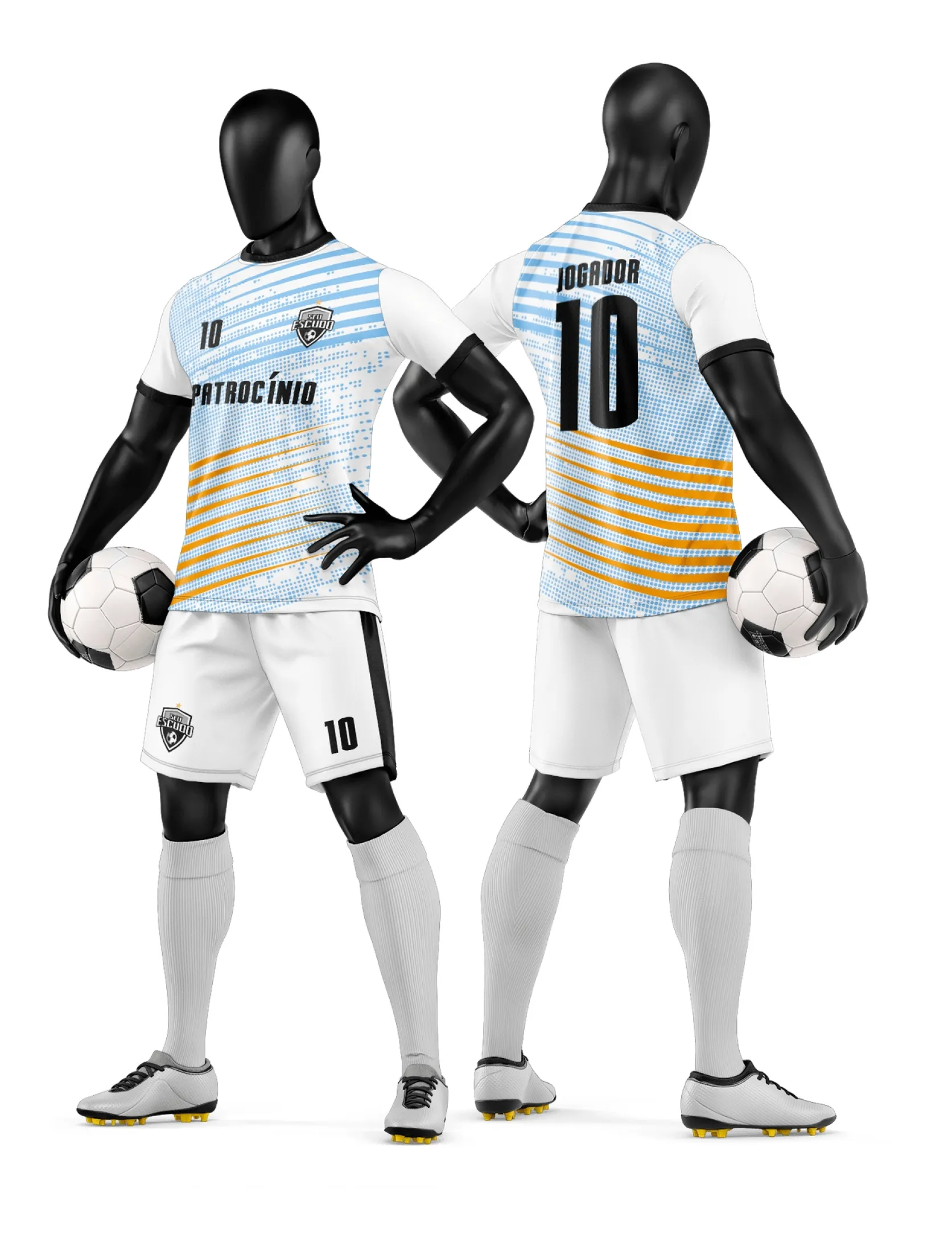Arte Camisa e Short de Time de Futebol Amador - Janete Artes