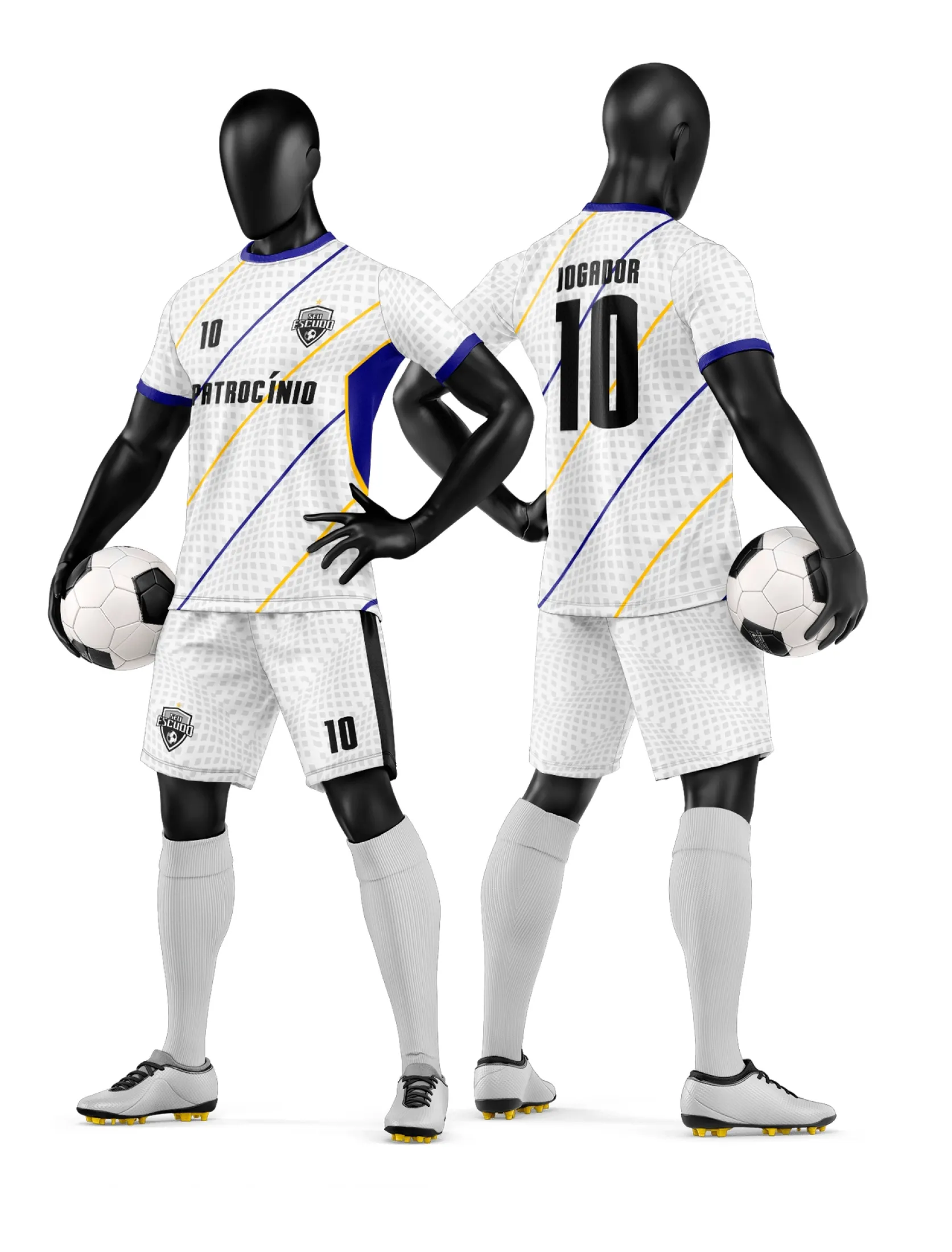 Arte Camisa e Short de Time de Futebol Amador - Janete Artes