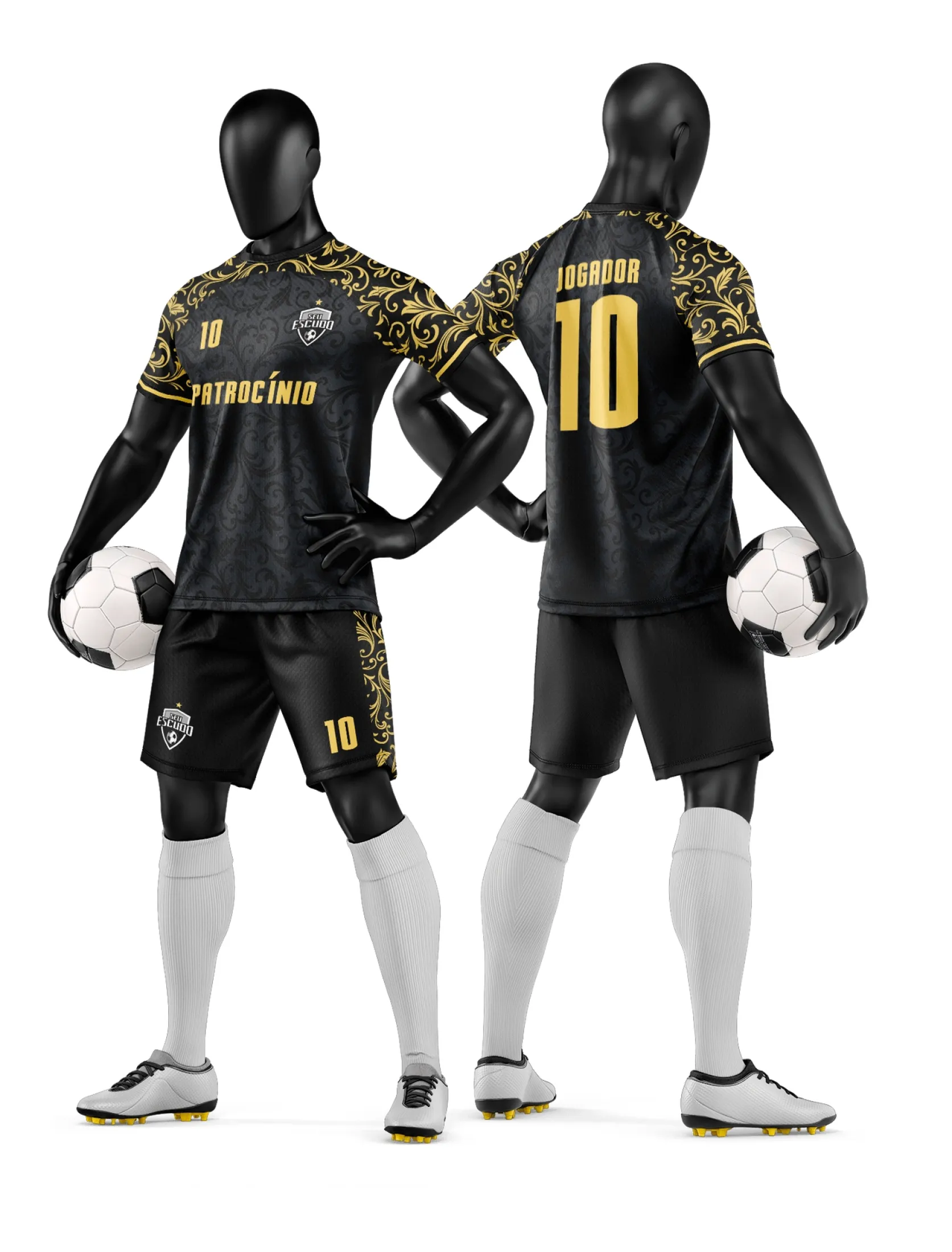 Arte Camisa e Short de Time de Futebol Amador - Janete Artes