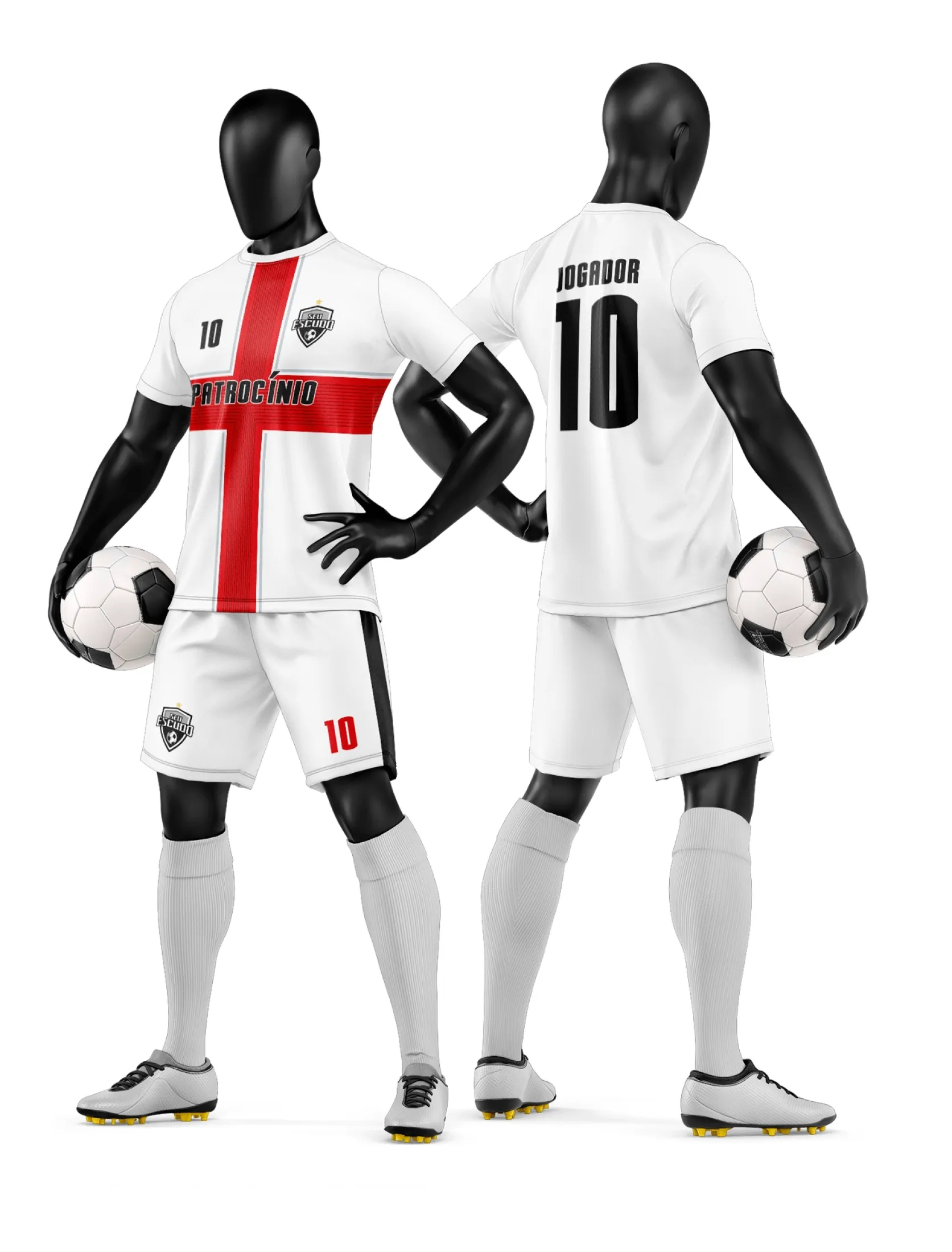 Arte Camisa e Short de Time de Futebol Amador - Janete Artes