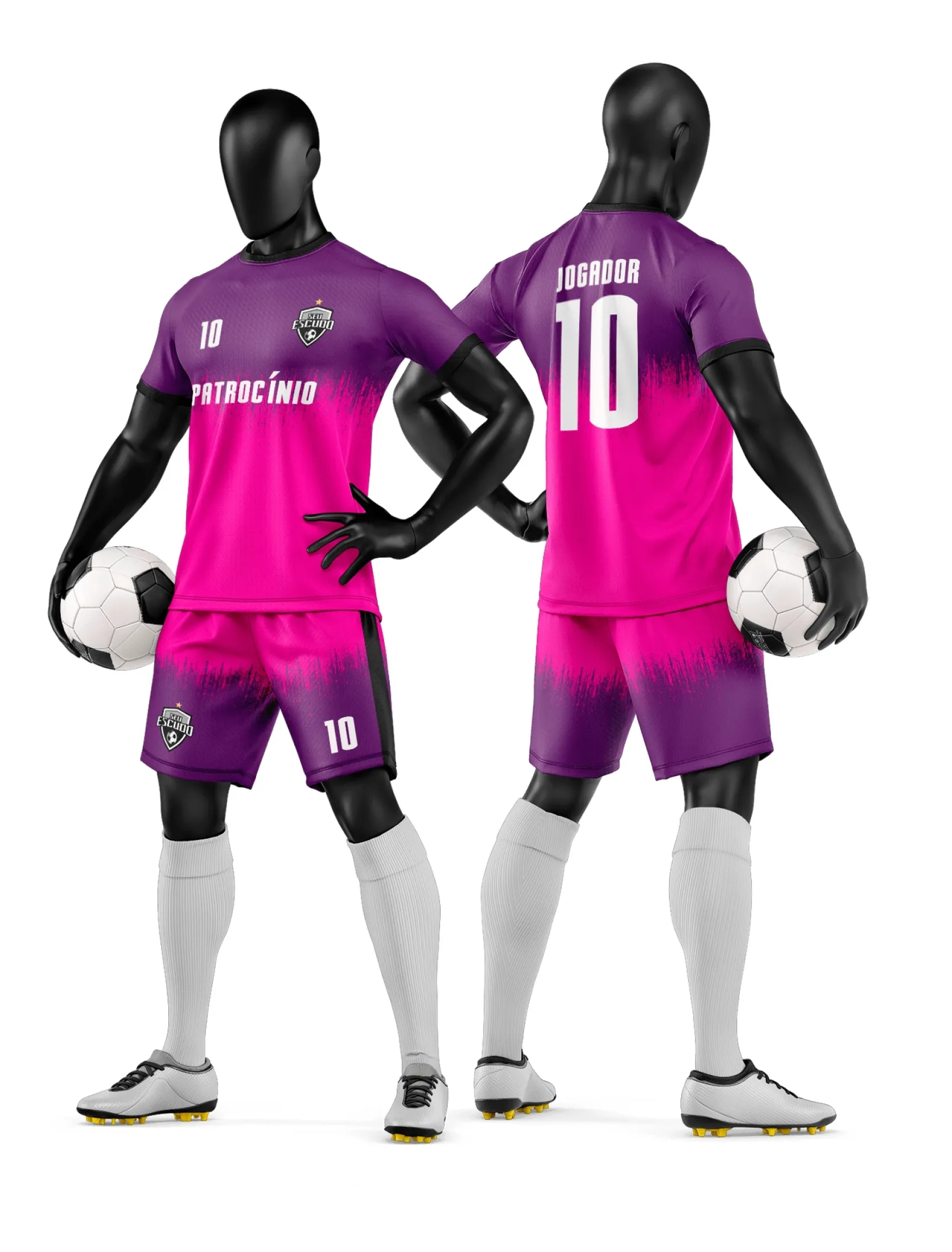 Arte Camisa e Short de Time de Futebol Amador - Janete Artes