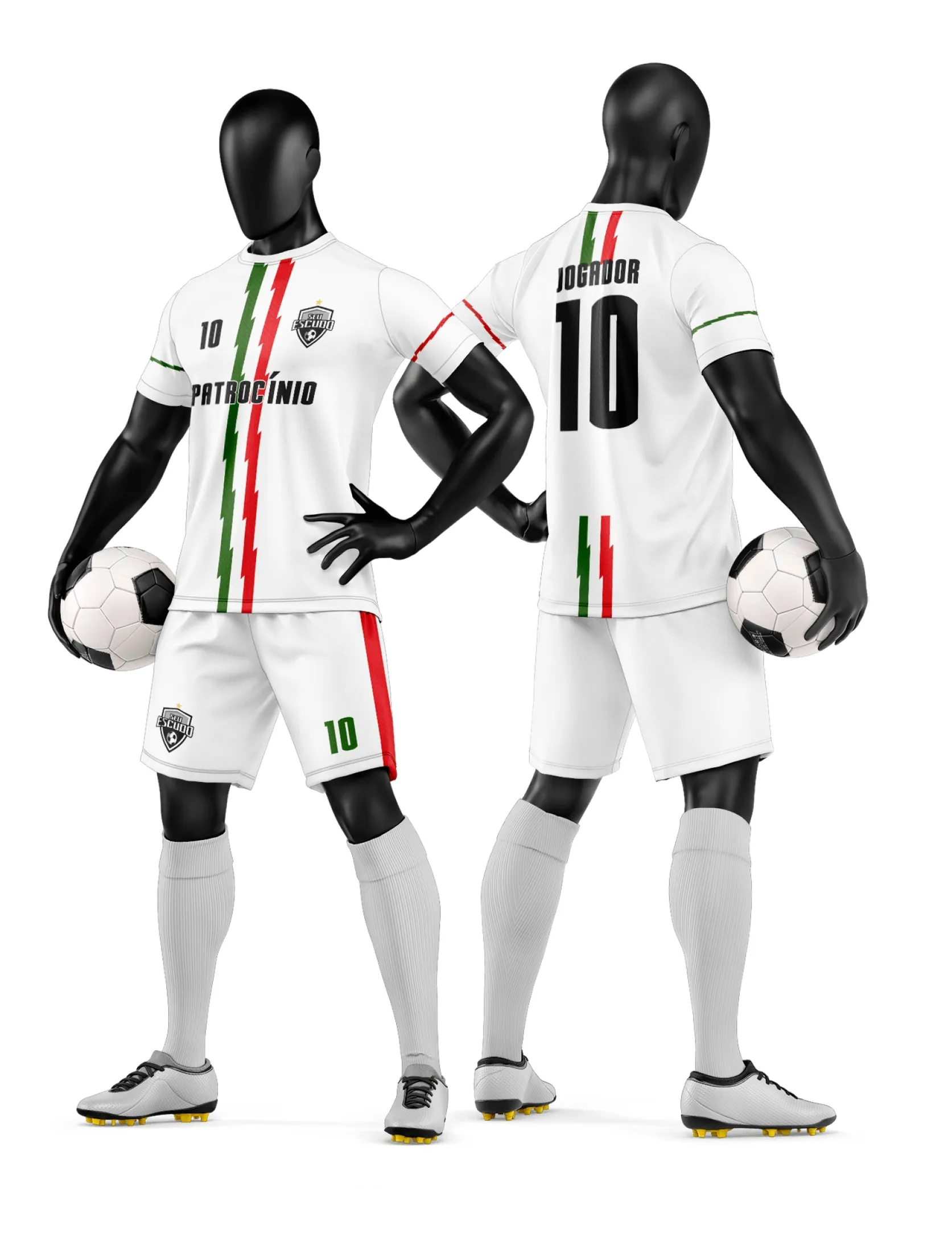 Arte Camisa e Short de Time de Futebol Amador - Janete Artes