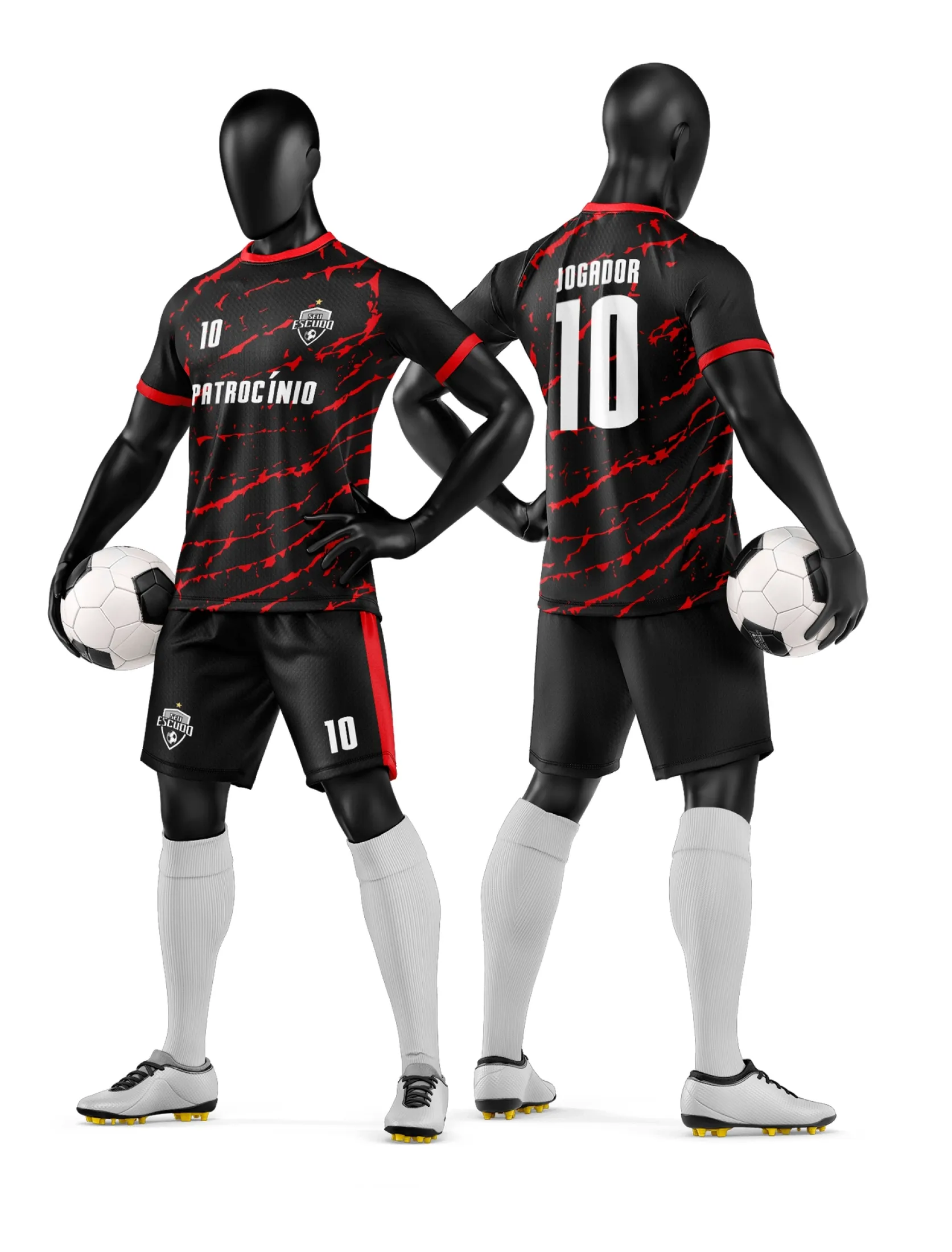 Arte Camisa e Short de Time de Futebol Amador - Janete Artes