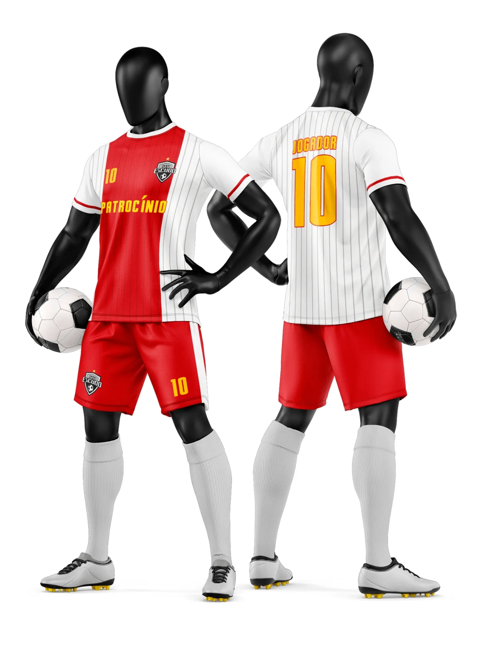 Arte Camisa e Short de Time de Futebol Amador - Janete Artes
