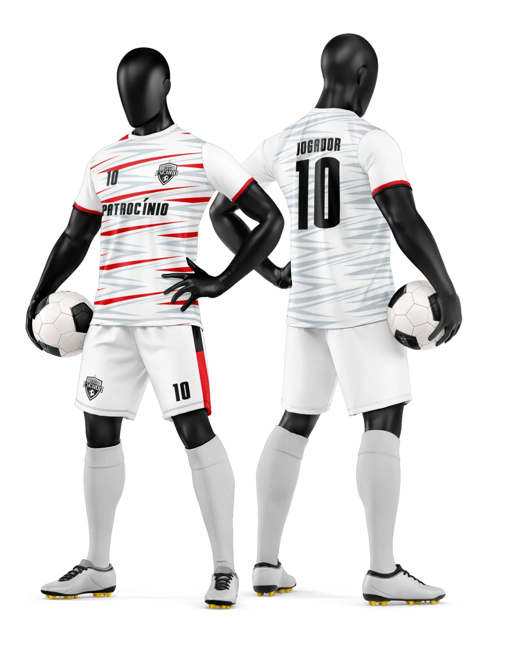 Arte Camisa e Short de Time de Futebol Amador - Janete Artes