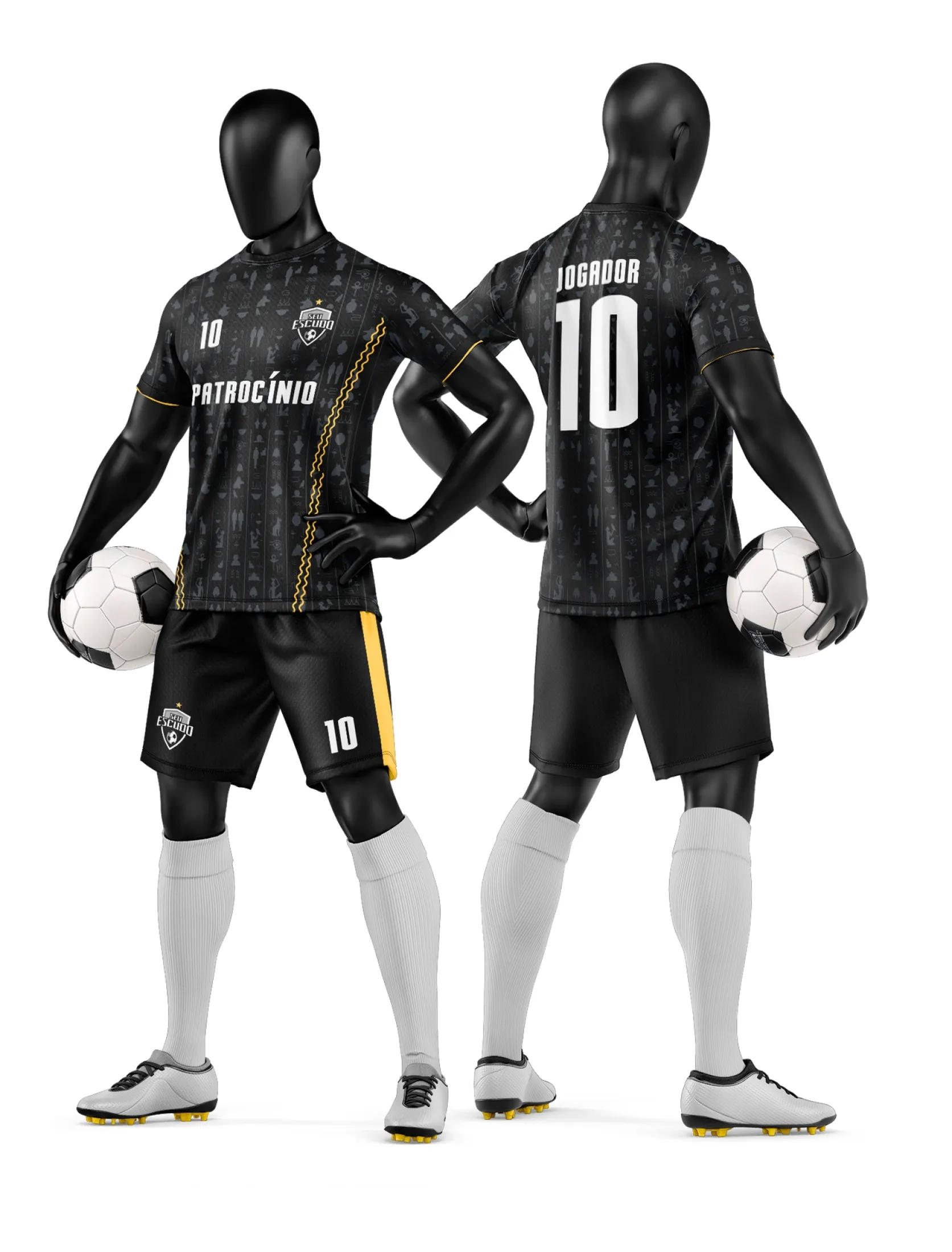 Arte Camisa e Short de Time de Futebol Amador - Janete Artes