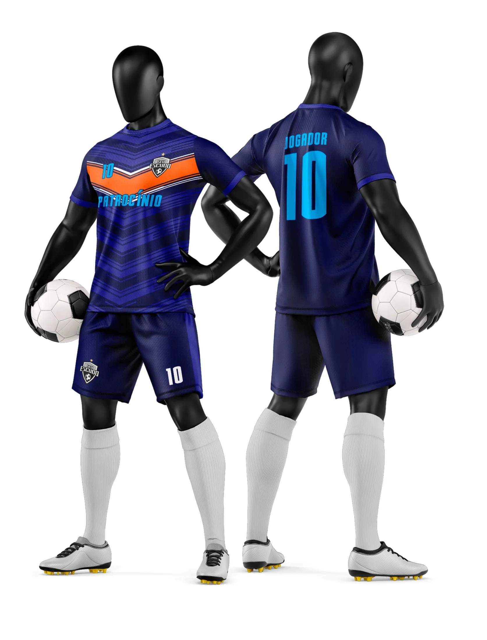 Arte Camisa e Short de Time de Futebol Amador - Janete Artes