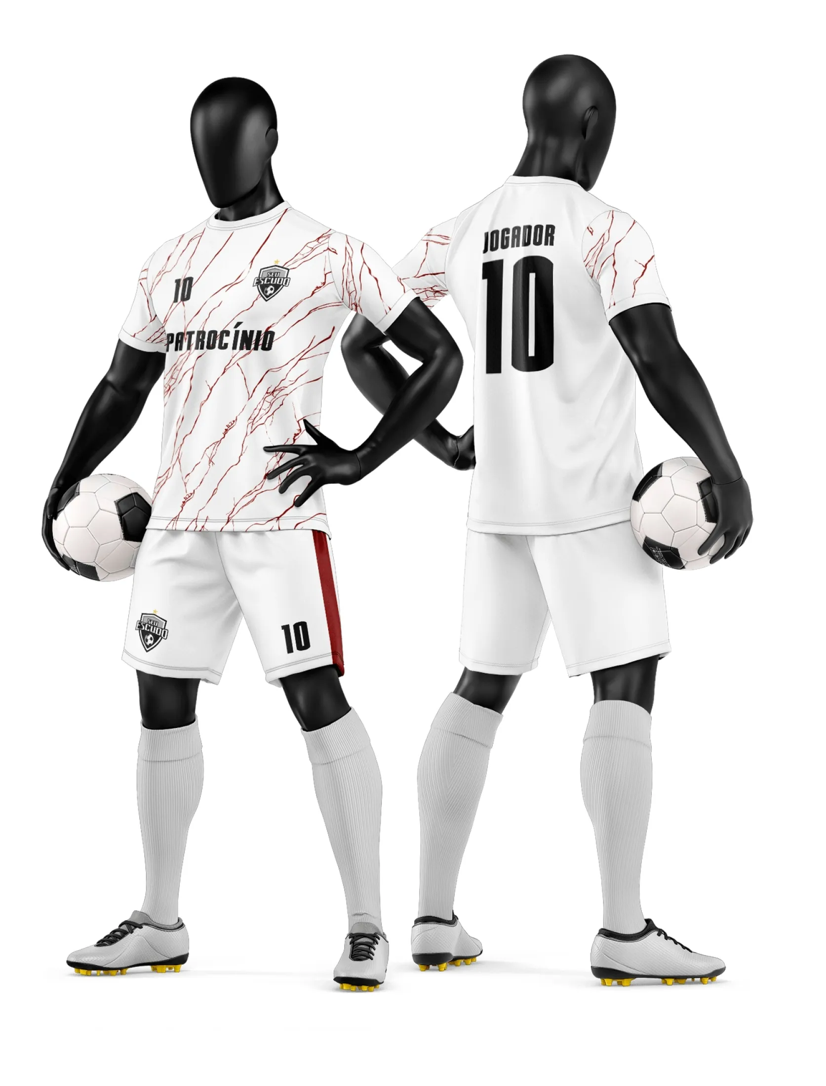 Arte Camisa e Short de Time de Futebol Amador - Janete Artes