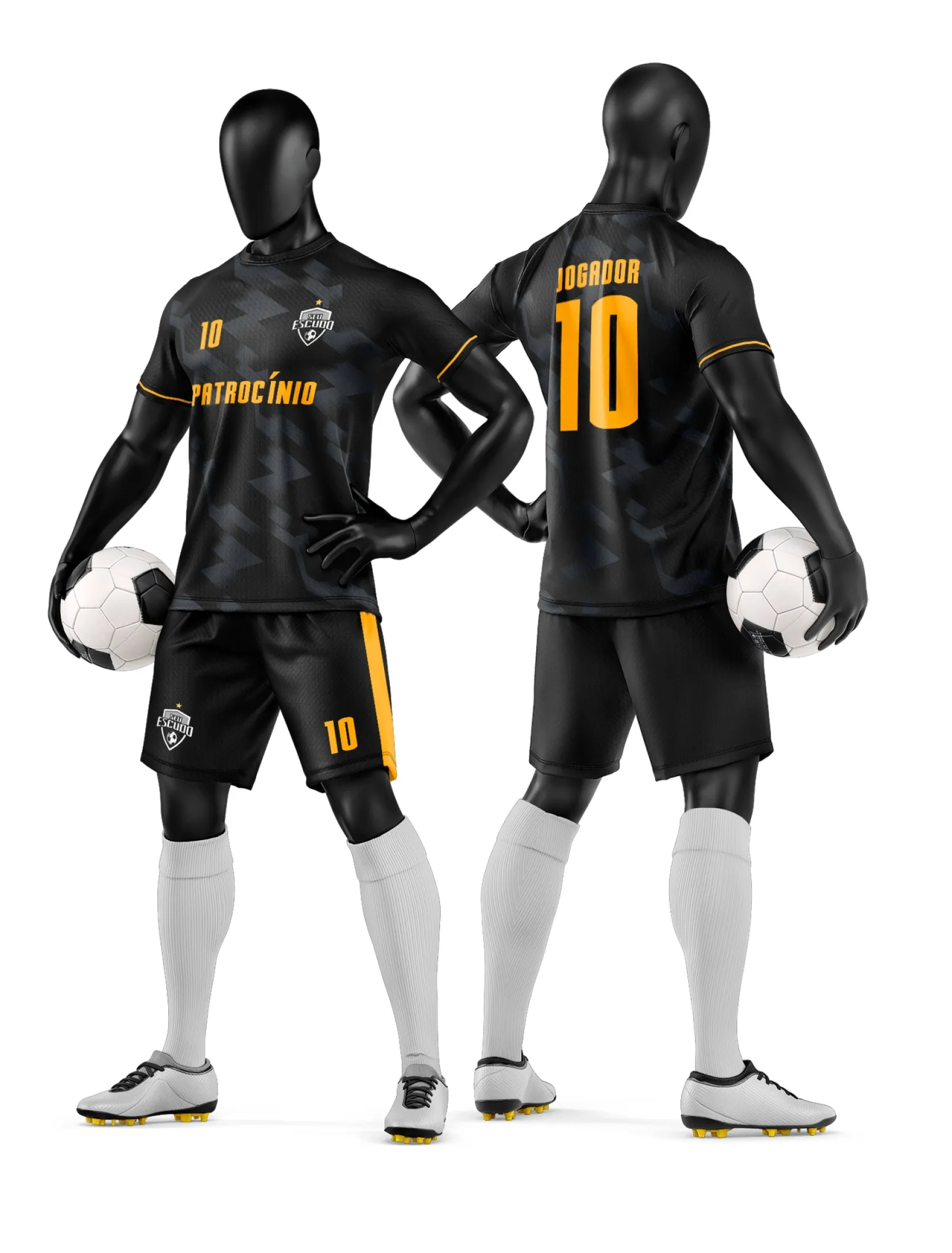Arte Camisa e Short de Time de Futebol Amador - Janete Artes