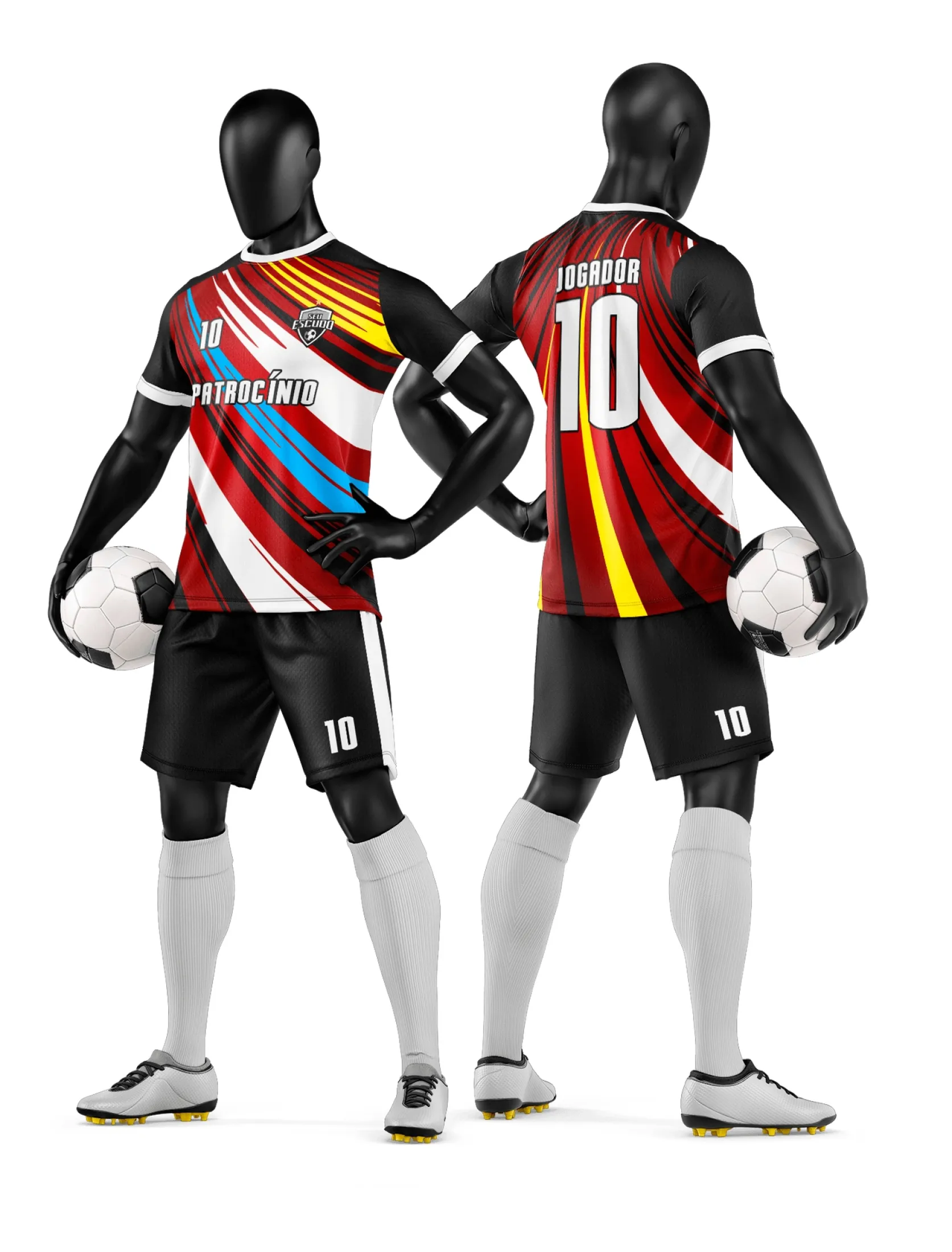 Arte Camisa e Short de Time de Futebol Amador - Janete Artes